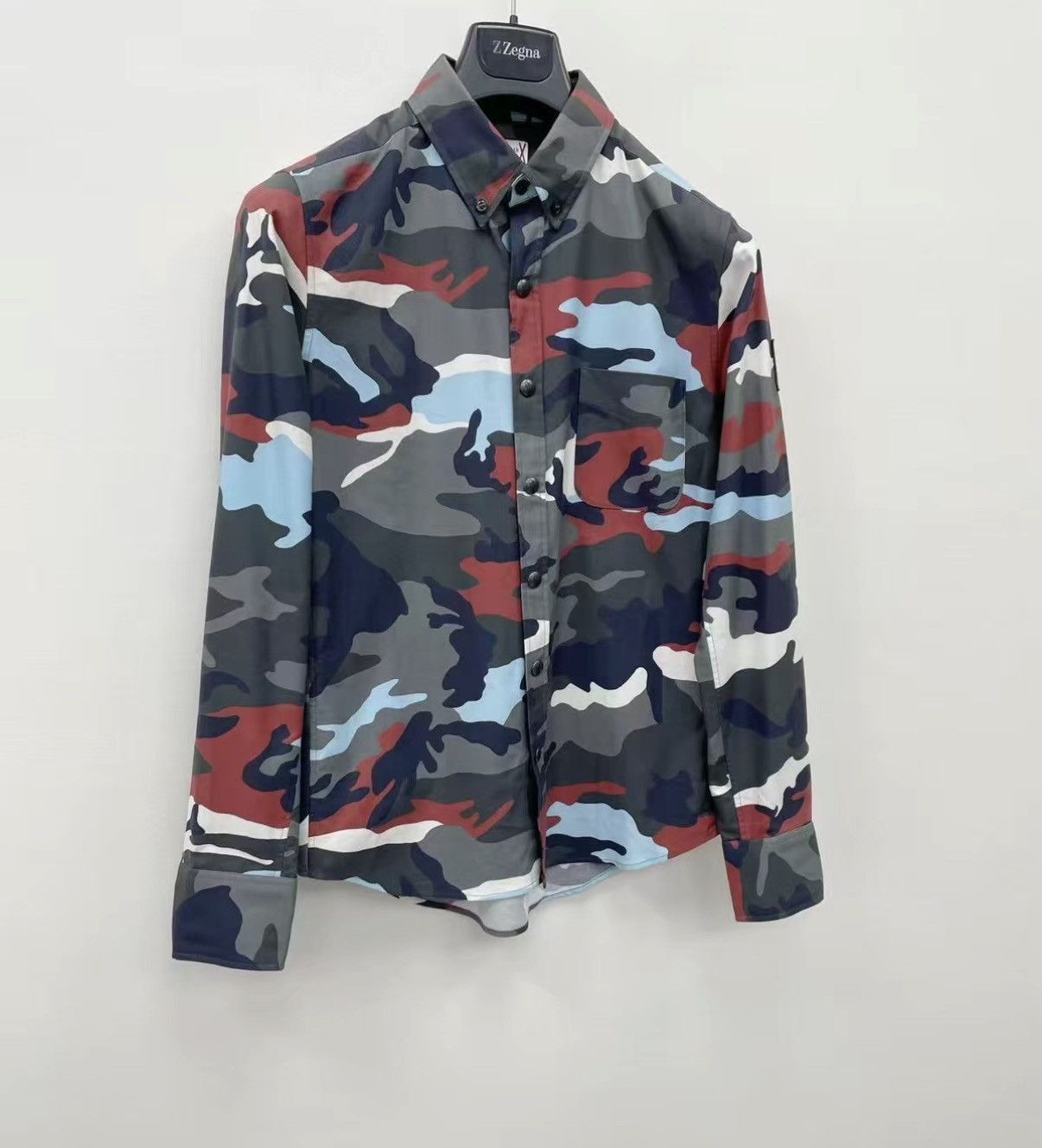 Moncler Multi Camouflage Long Sleeve Button-Up Shirt Size US XS / EU 42 / 0 - 1 Thumbnail