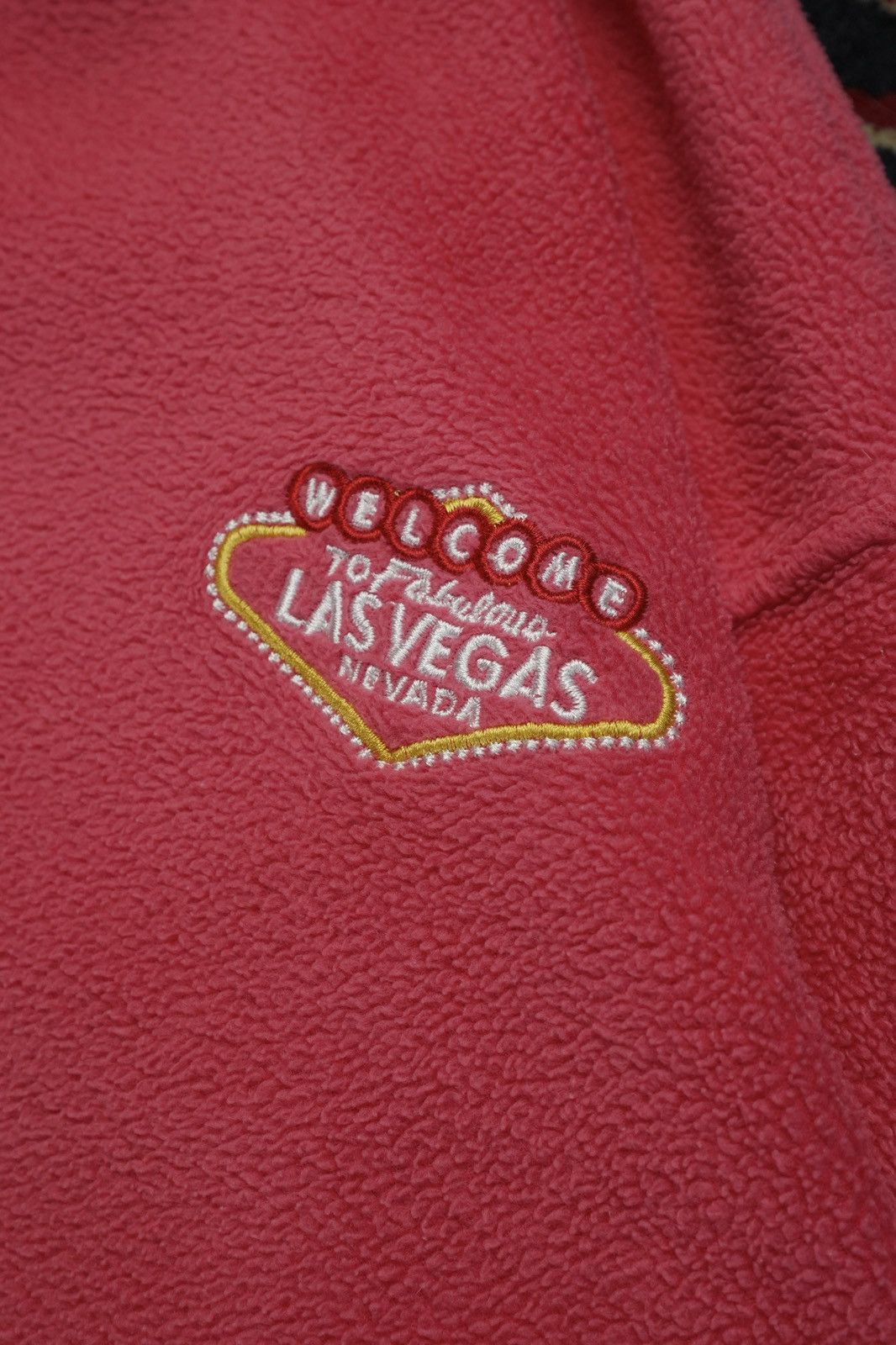 Other Vintage 2000s Fabulous Las Vegas Souvenir Fleece Jacket Size US L / EU 52-54 / 3 - 3 Thumbnail