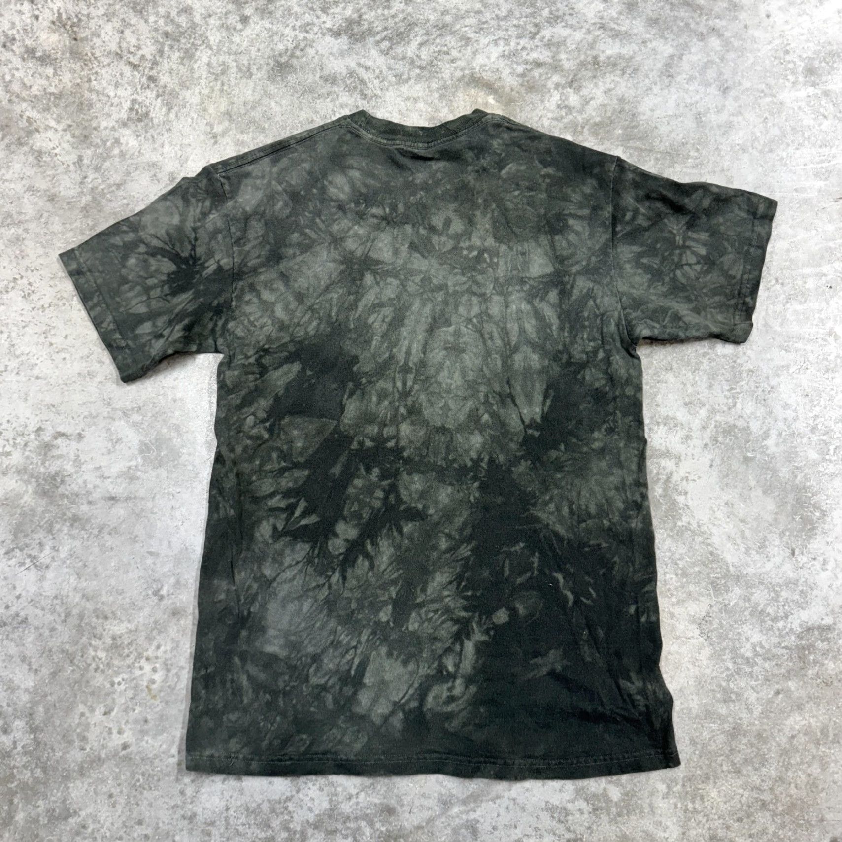 The Mountain VINTAGE The Mountain Shirt Mens Medium Green Black Tie-Dye Tiger Big Face Graphic Animal Size US M / EU 48-50 / 2 - 3 Thumbnail