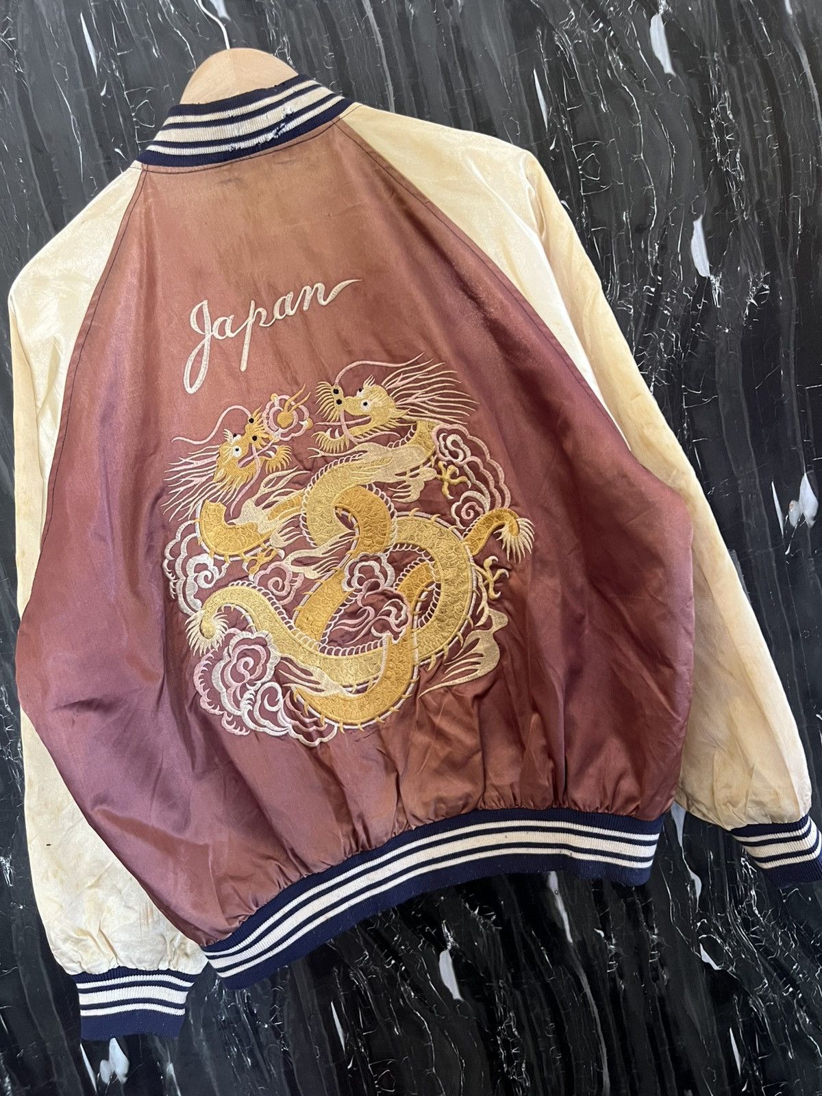 Japanese Brand Vintage Sukajan Souvenir Jacket –Japanese Embroidered Bomber Size US XL / EU 56 / 4 - 5 Thumbnail