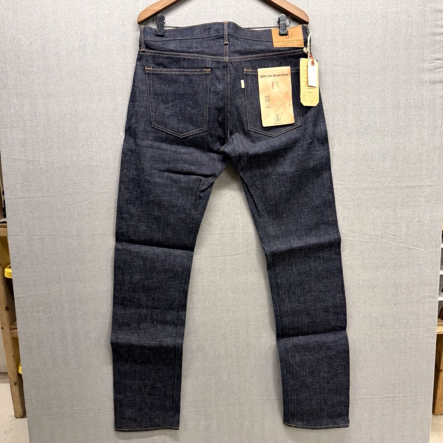 Japan Blue Japan Blue Jeans Mens Slim Tapered Jeans 34x35 Raw Selvedge Cote D’lvoire Cotton Dark Blue Denim Size US 34 / EU 50 - 2 Thumbnail