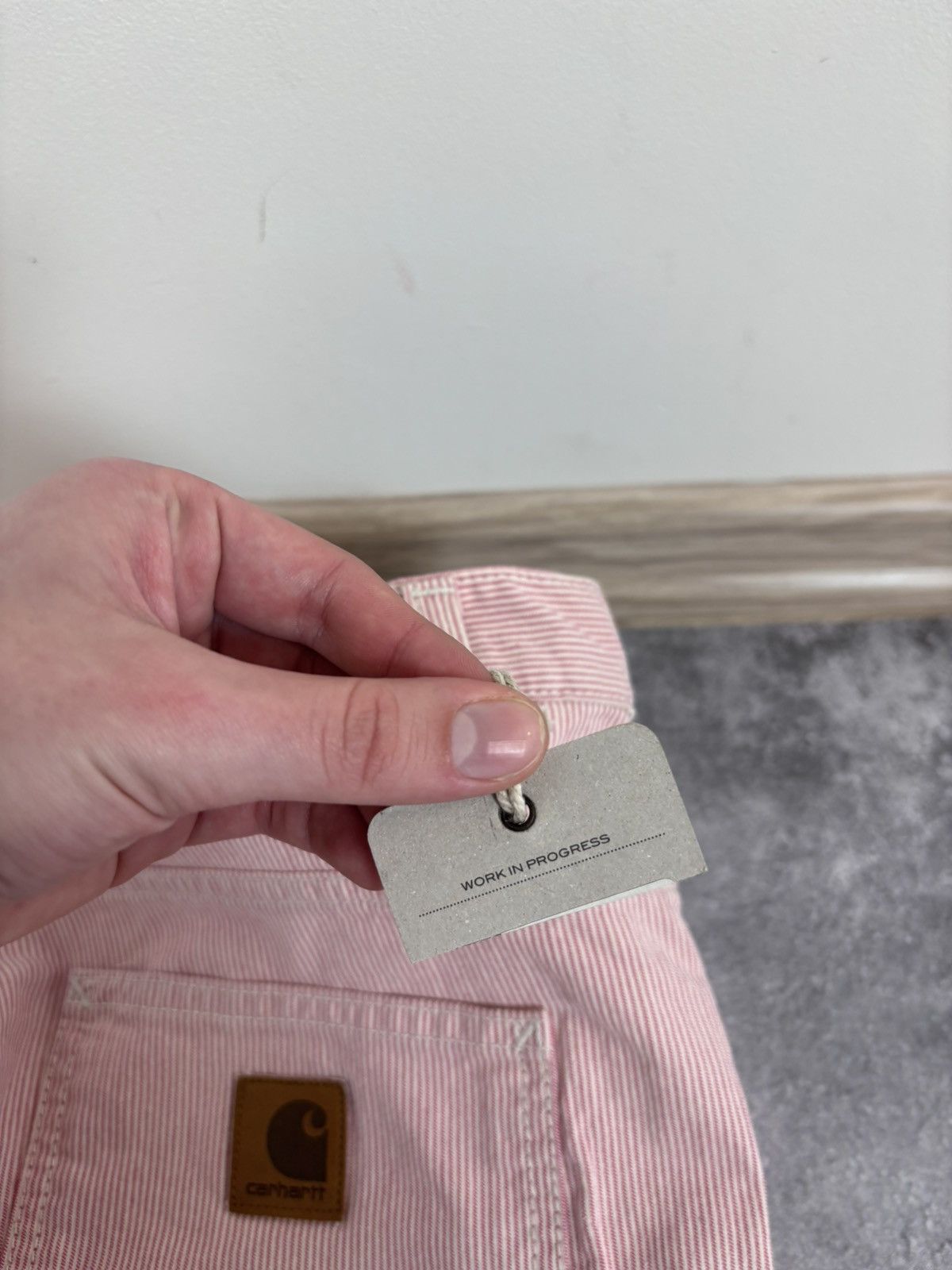 Carhartt Wip Carhartt WIP W’ Endeavor Pants NWT Carpenter Pink/White Size 29" - 17 Thumbnail