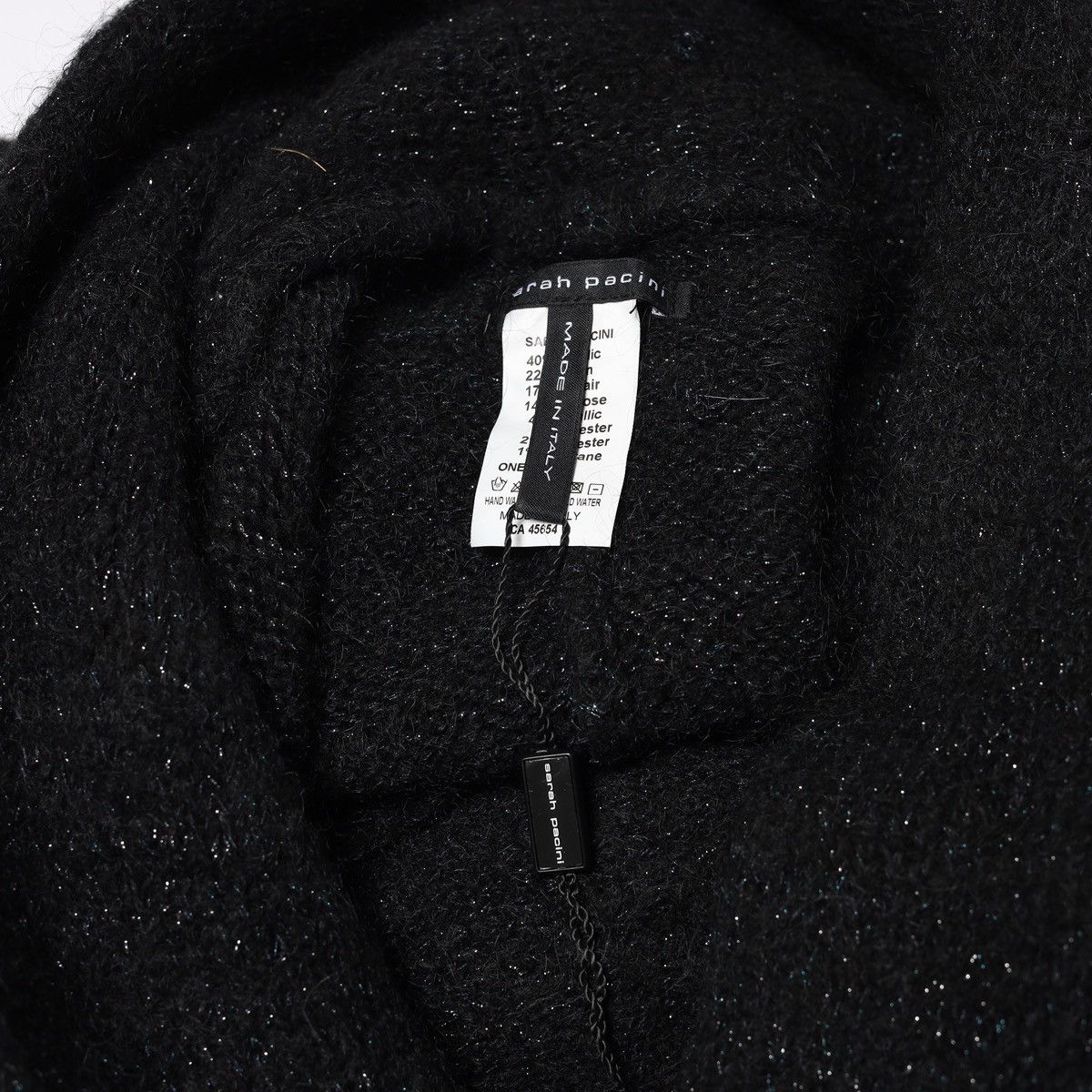 Sarah Pacini Sarah Pacini Poncho Cape Oversize Acrylic Nylon Mohair Visco Size ONE SIZE - 10 Thumbnail