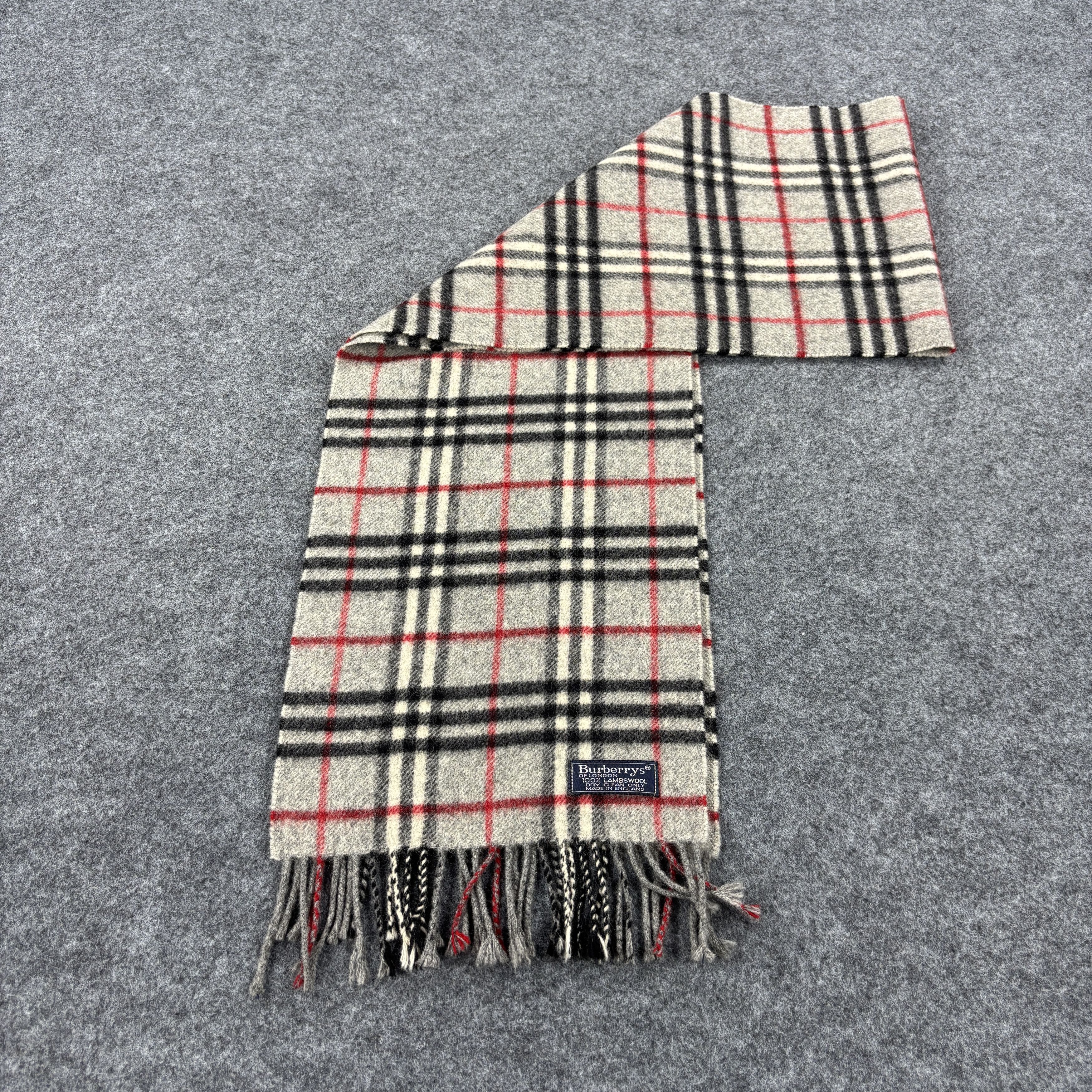 Burberry × Vintage GF10720 Burberry Scarf Neck Wear Muffler Nova Check Size ONE SIZE - 7 Thumbnail