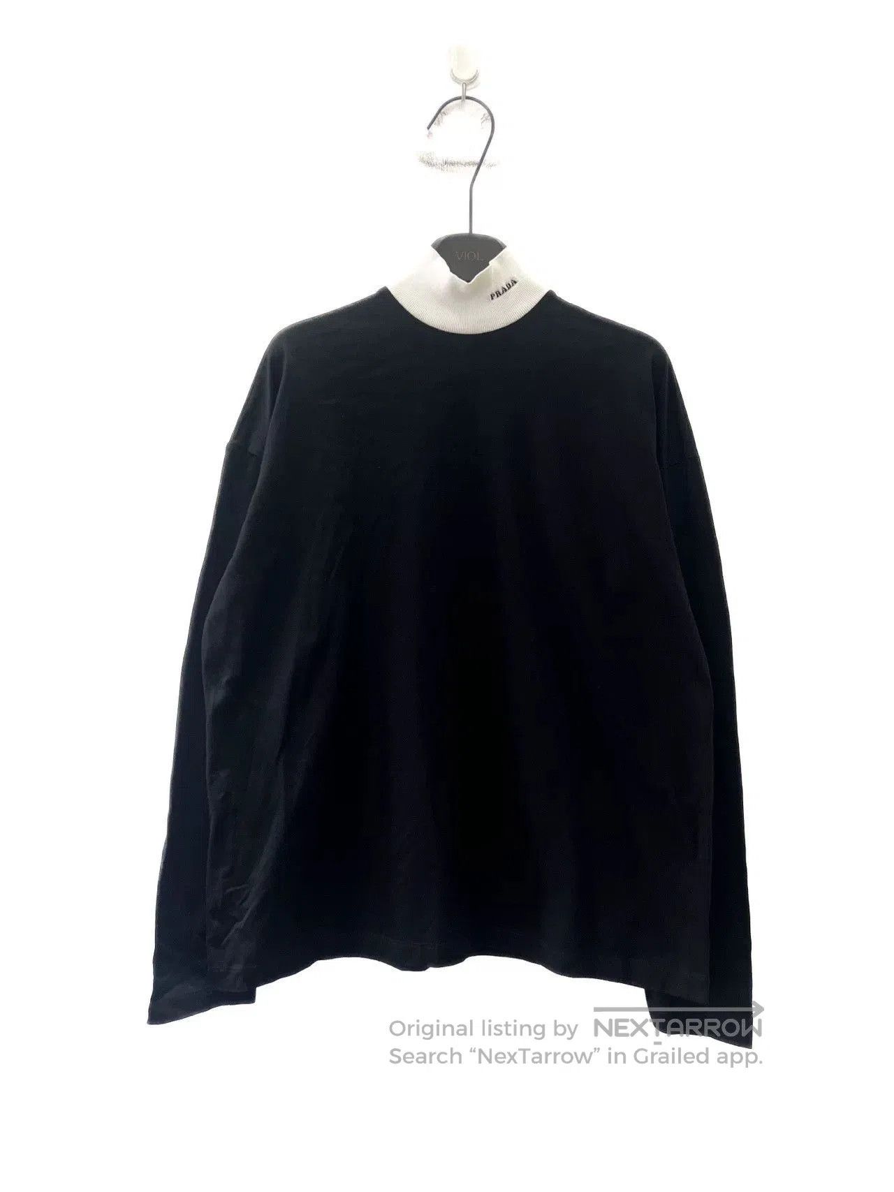 Japanese Brand Prada Color-Block Logo Turtleneck Sweater. Size US S / EU 44-46 / 1 - 2 Thumbnail