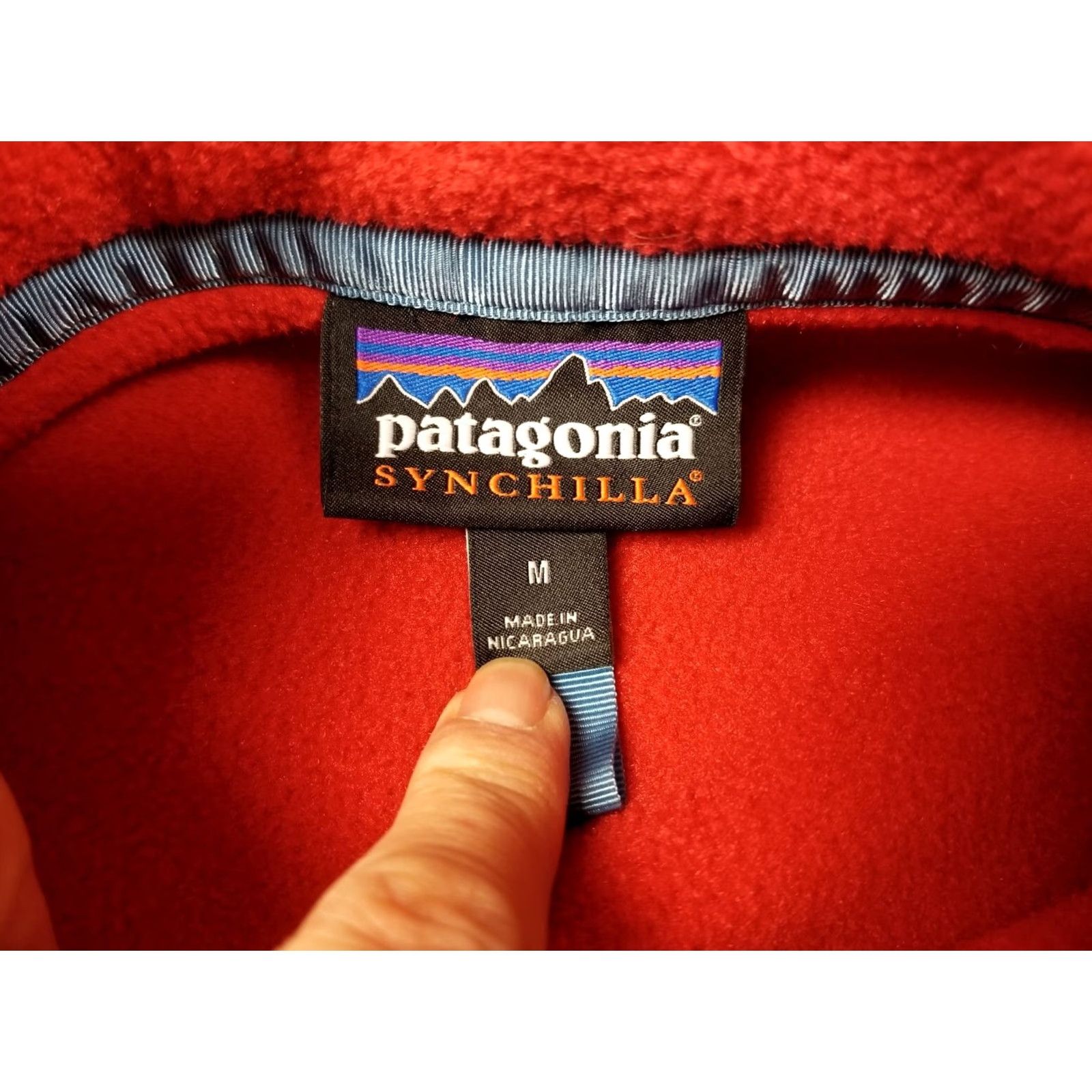 Patagonia VINTAGE Patagonia RED SNAP FLEECE PULLOVER SHIRT Mens Medium Size US M / EU 48-50 / 2 - 6 Thumbnail