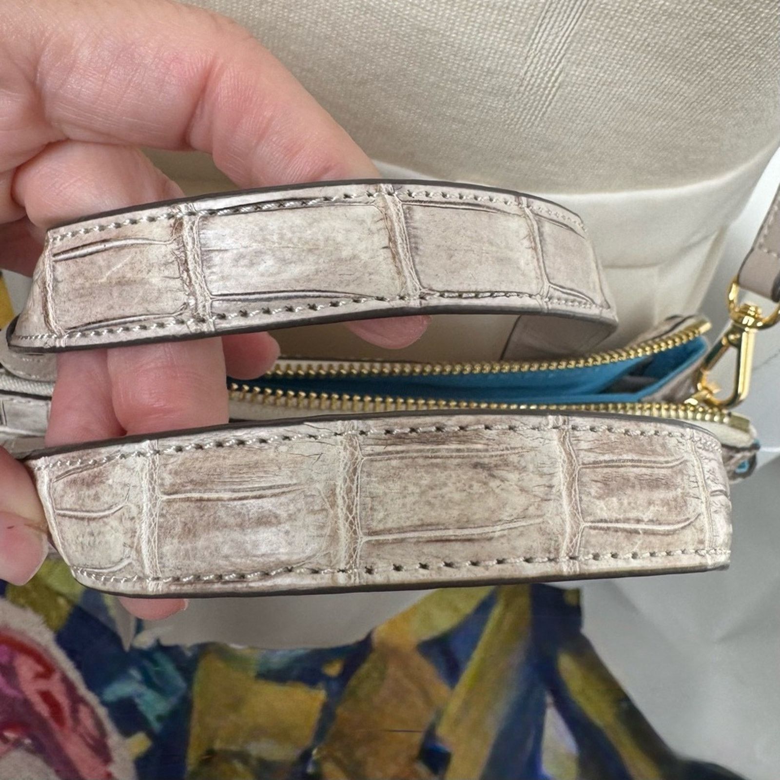 Other Niloticus crocodile Pelley Lusso two way bag NWT’s Size ONE SIZE - 5 Thumbnail