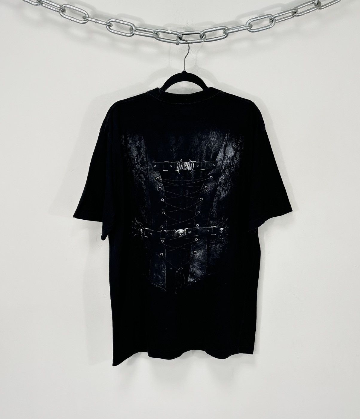Band Tees Vintage Spiral Y2K Big Logo Death Goth Rock Black Tee Size US XXL / EU 58 / 5 - 2 Thumbnail