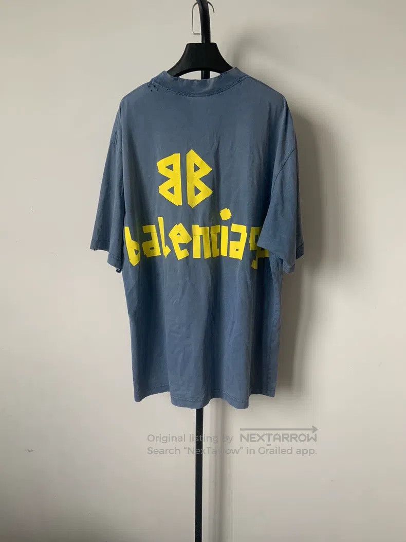 Balenciaga Balenciaga Tape letter logo printed round neck short-sleev Size US S / EU 44-46 / 1 - 2 Thumbnail