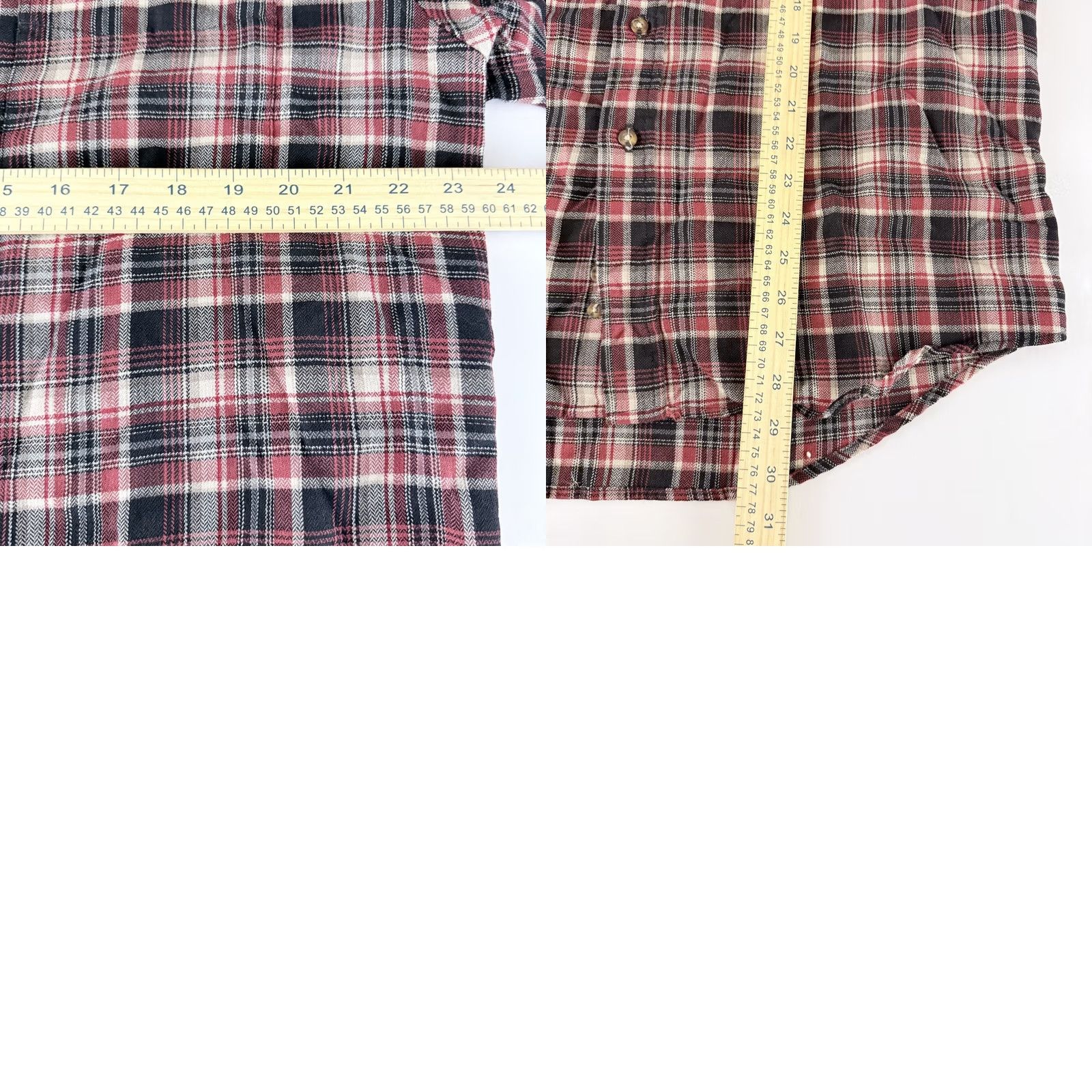 Pendleton VINTAGE Pendleton Shirt Red/Black Wool Plaid Long Sleeve Button-Down Men Large Size US L / EU 52-54 / 3 - 9 Thumbnail