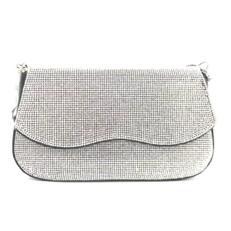 The Unbranded Brand Women’s purse with silver rhinestones all over it 8” X 6” Size ONE SIZE - 1 Thumbnail