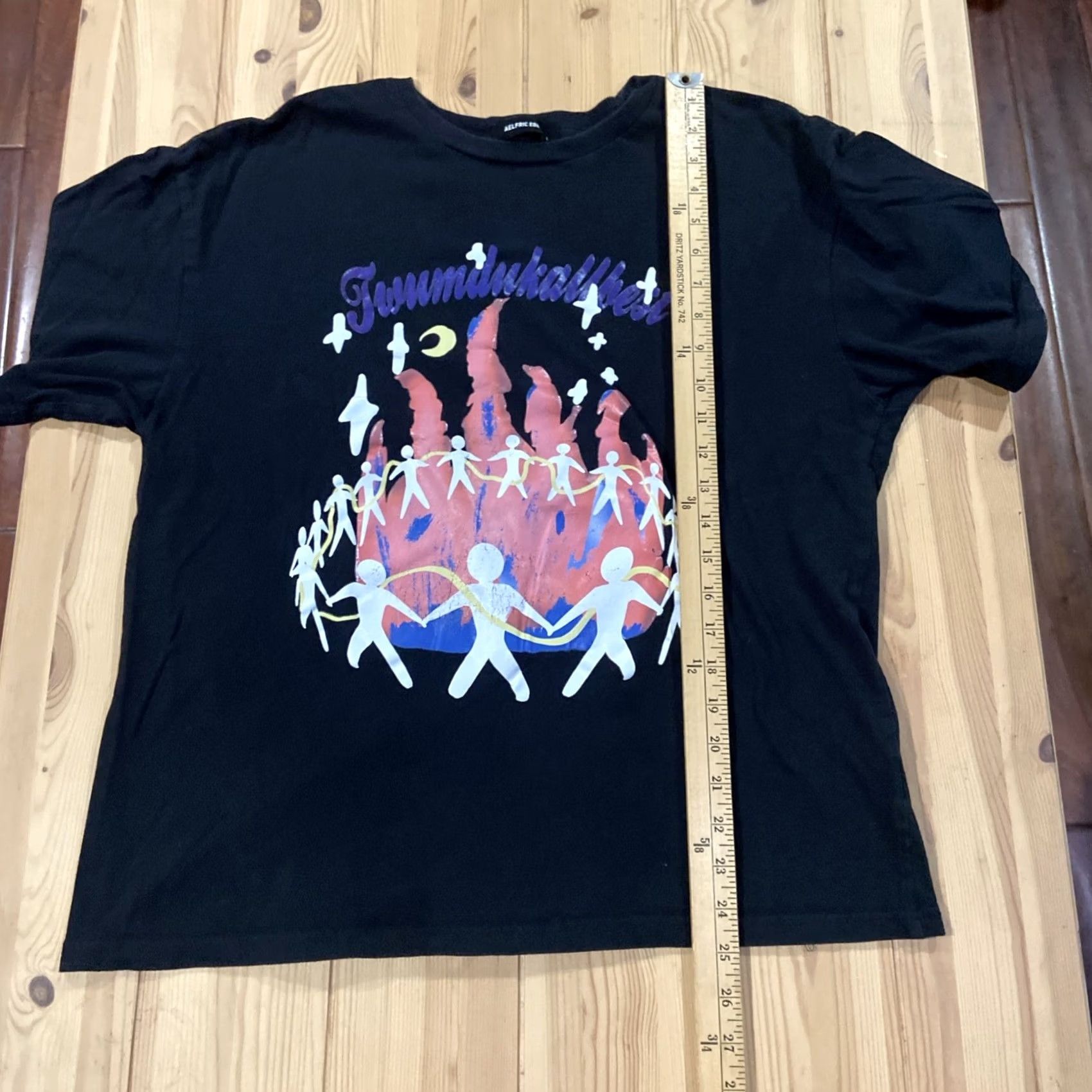 Vintage VINTAGE Rare Aelfric Eden Distorted Self Portrait Shirt Mens Bonfire Large Oversized L Black Bonfire Oversized Shirt Mens L Black 90s? Size US L / EU 52-54 / 3 - 5 Thumbnail