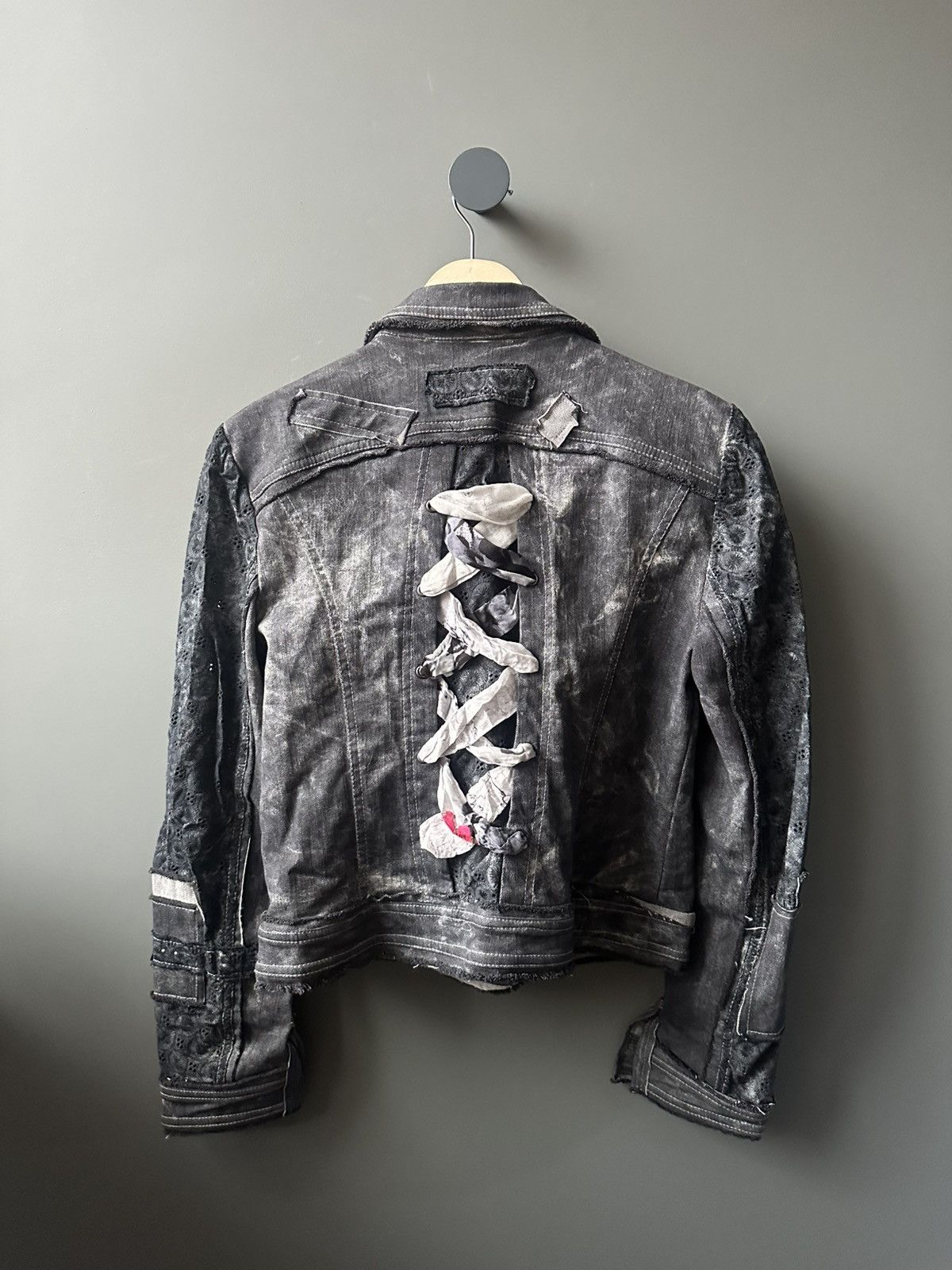 Elisa Cavaletti Elisa Cavaletti Bleached Avant Garde Jacket Y2K Size M / US 6-8 / IT 42-44 - 6 Thumbnail