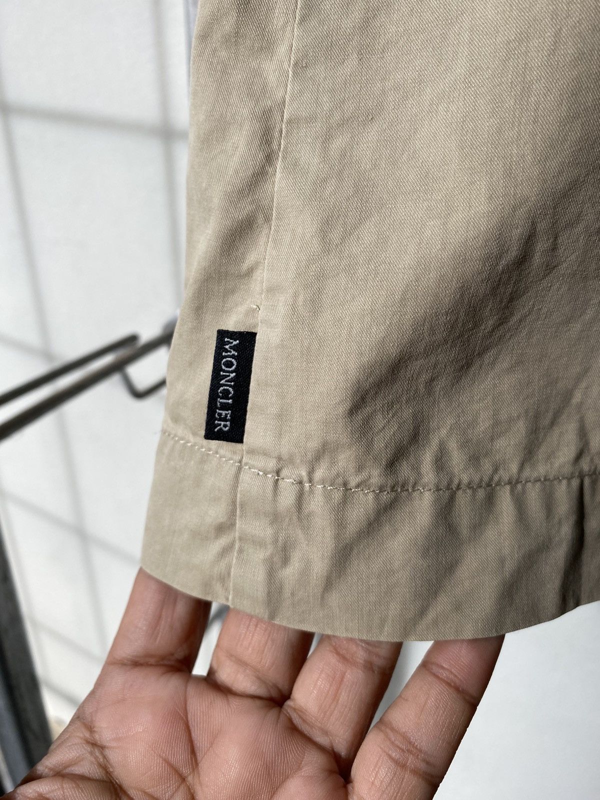 Moncler MONCLER Beige Button-Up Long Coat with Pockets Size ONE SIZE - 19 Thumbnail