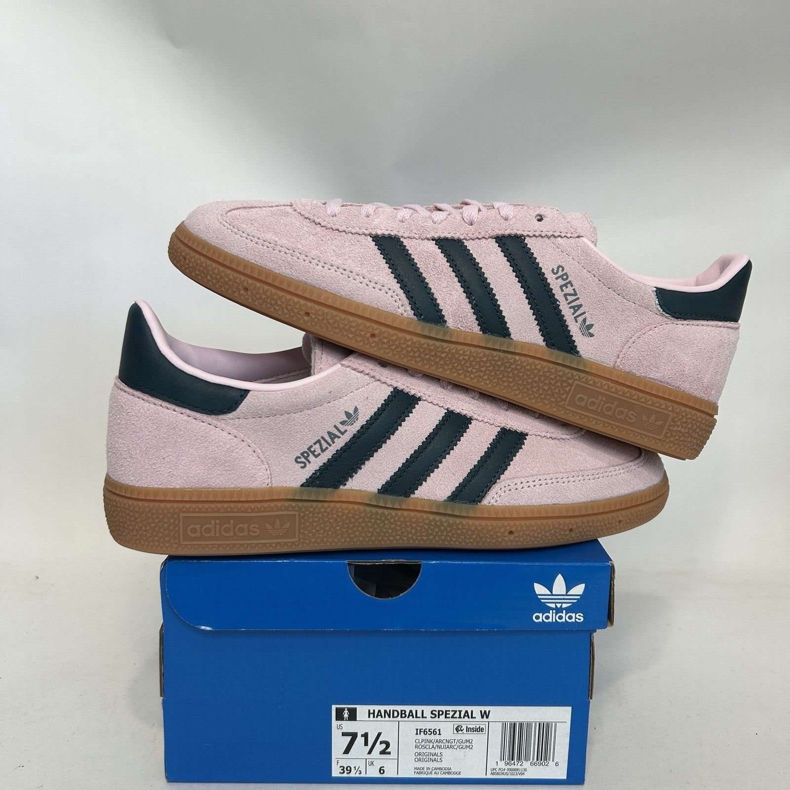 Adidas Adidas Handball Spezial WMNS “Clear Pink Arctic Night” Size US 7.5 / IT 37.5 - 1 Thumbnail