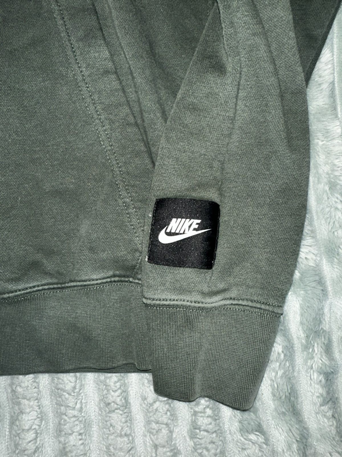 Nike Y2K Nike "Just Do It" - Khaki Green Hoodie Size US M / EU 48-50 / 2 - 3 Thumbnail