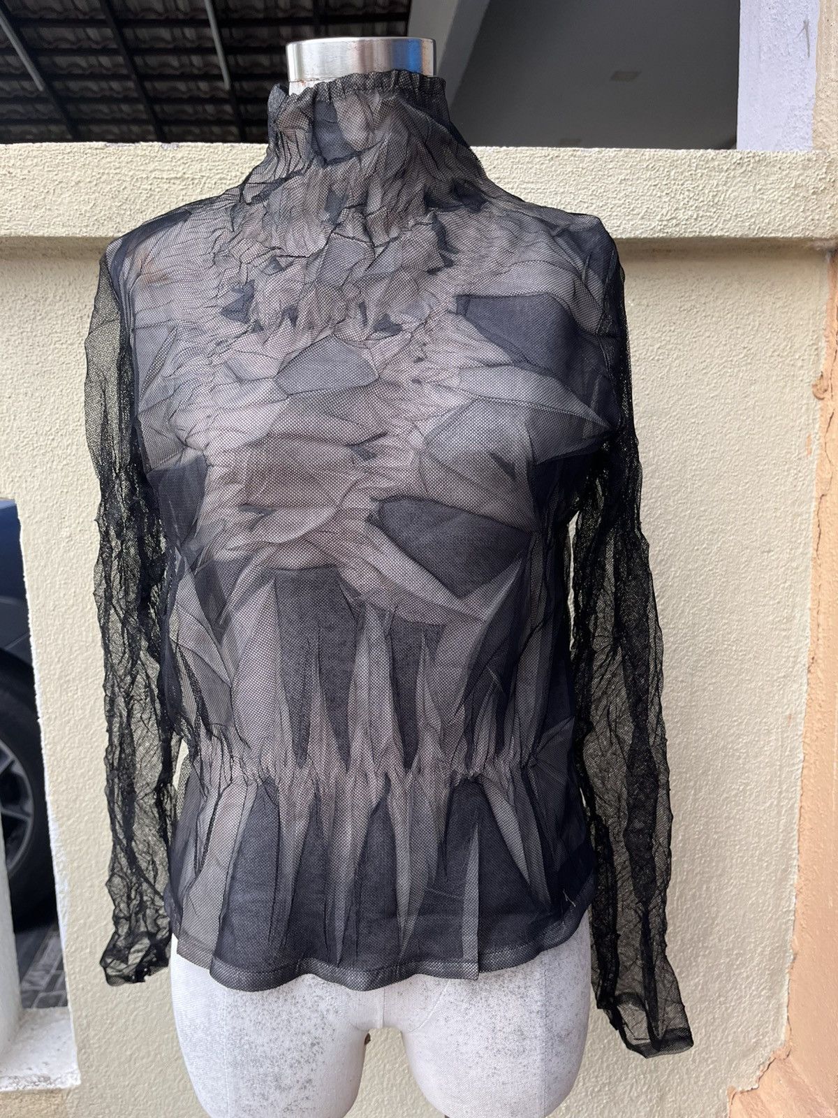 Jean Paul Gaultier Tie dye mesh top by specchio pleats made in Japan Size S / US 4 / IT 40 - 2 Thumbnail