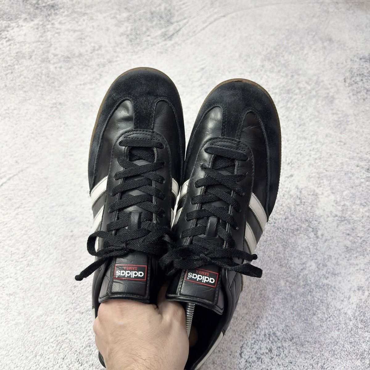 Adidas × Vintage Adidas Samba Black/White US12 UK11.5 EU46 JP30 Size US 12 / EU 45 - 8 Thumbnail