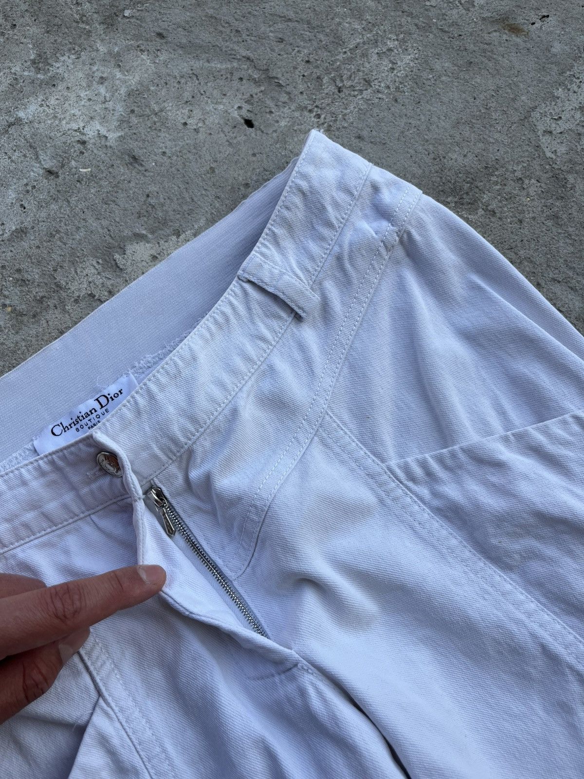 Dior × John Galliano SS2005 Christian Dior by John Galliano Jeans Denim Pants Y2K Size 28" / US 6 / IT 42 - 8 Thumbnail