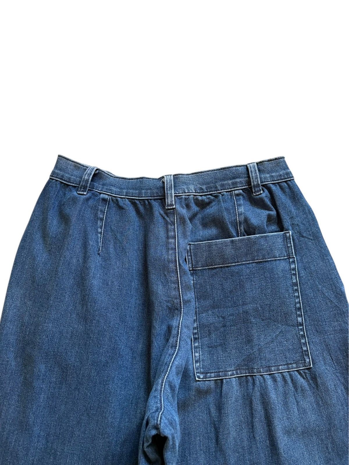 Japanese Brand Vintage Japanese Brand Mud Wash Baggy Jean Shorts Jorts Size US 29 - 8 Thumbnail