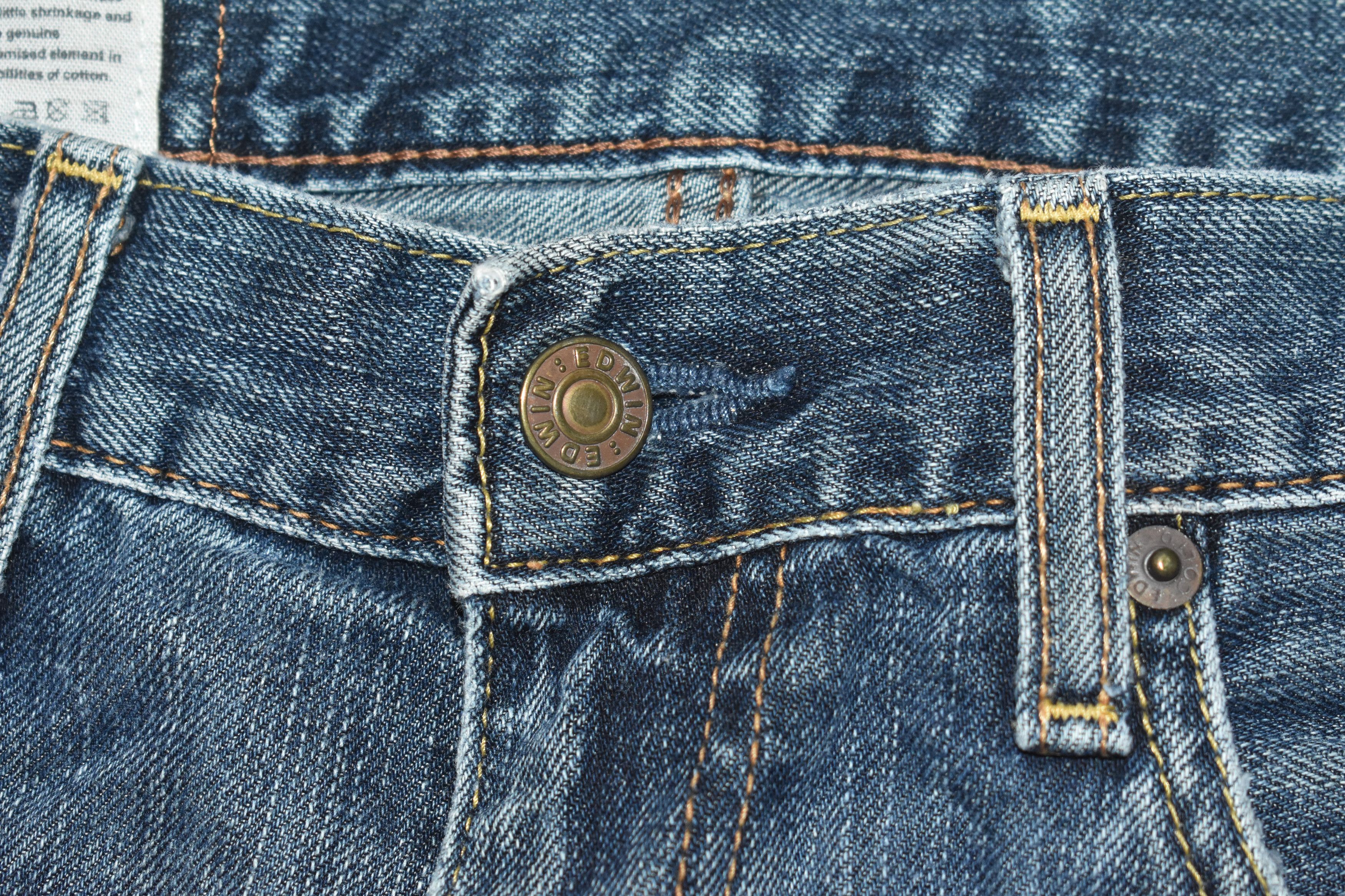 Edwin × If Six Was Nine × Japanese Brand Vintage Edwin Distress Denim Jeans size 31 Size US 31 - 4 Thumbnail