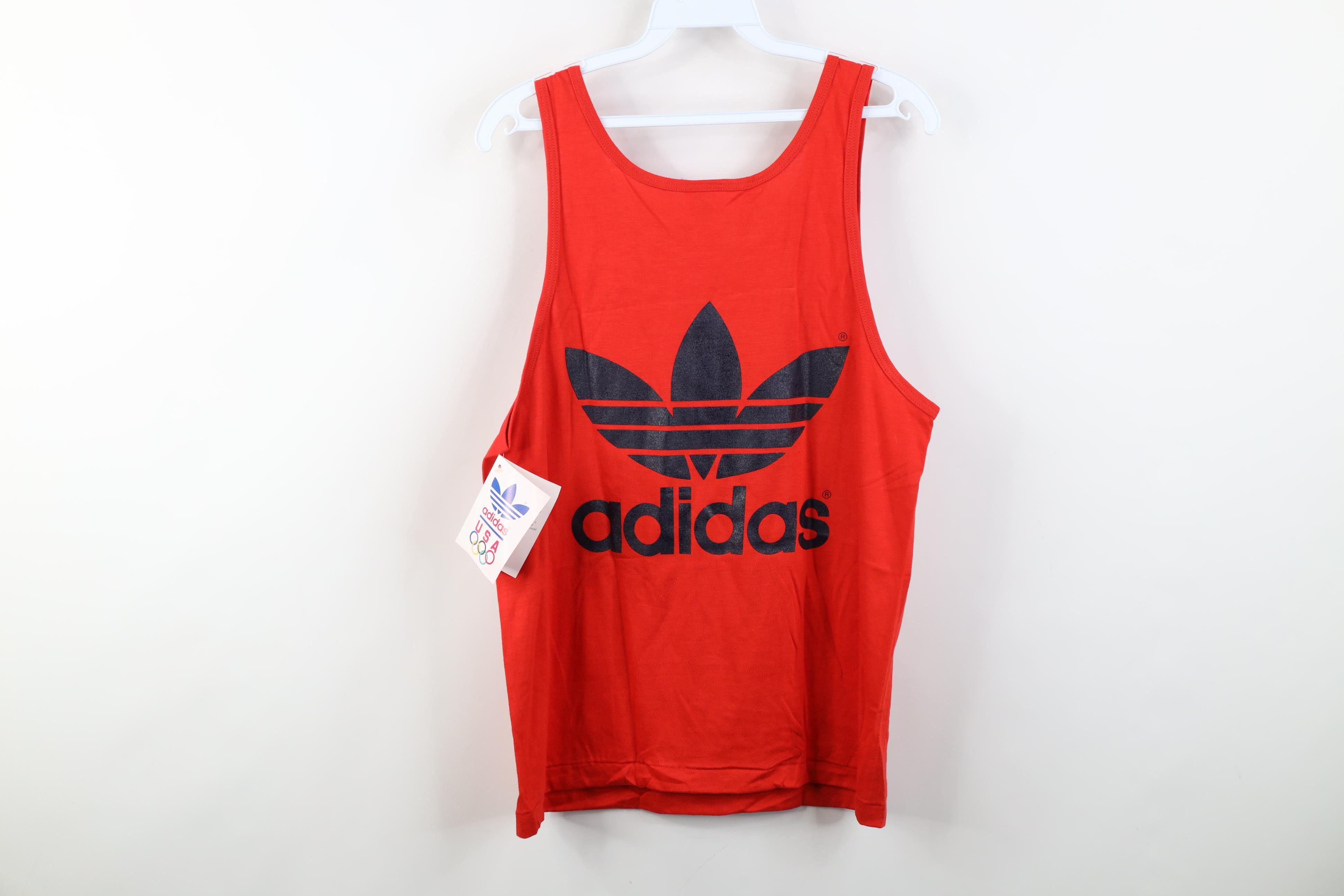 Adidas Deadstock Vintage 80s Adidas 1988 Olympics Tank Top T-Shirt Size US S / EU 44-46 / 1 - 10 Thumbnail