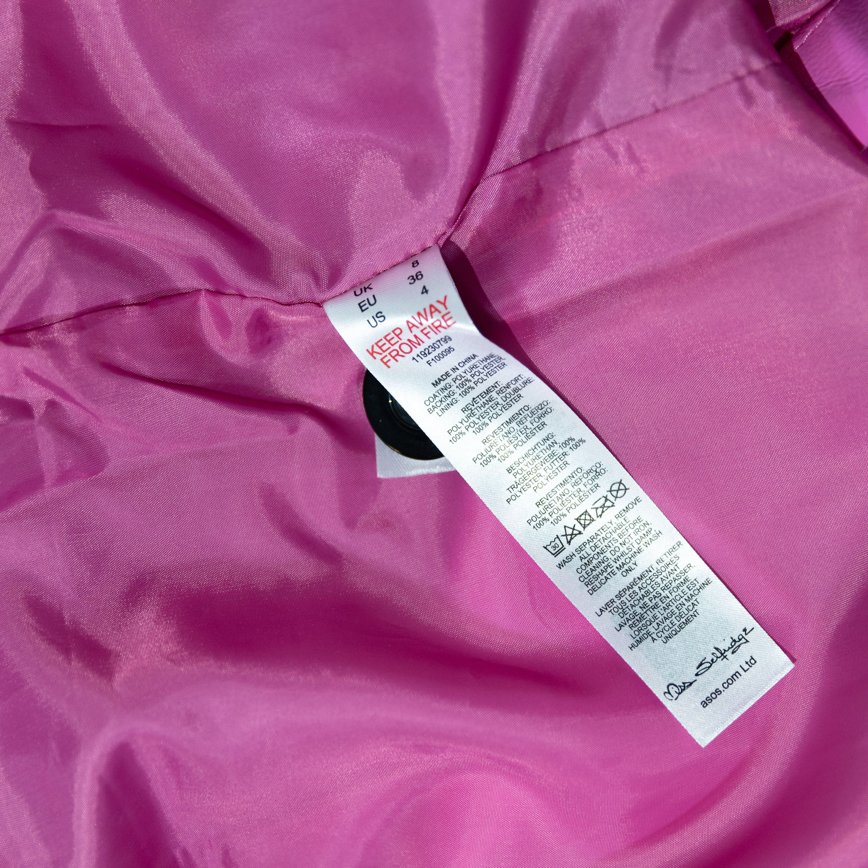 Other Miss Selfridge Vinyl Faux Leather Double Size S / US 4 / IT 40 - 3 Thumbnail