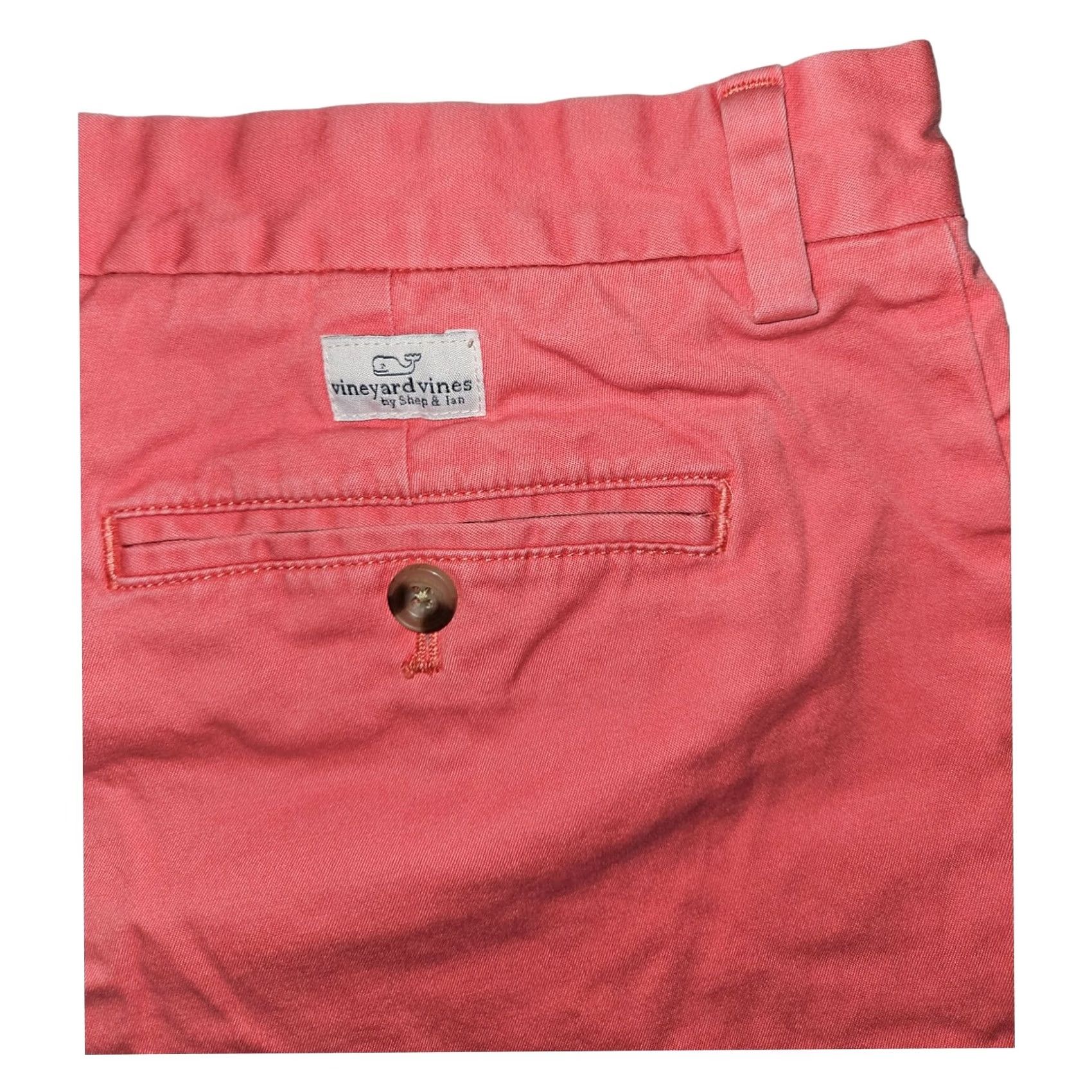 Vineyard Vines Vineyard Vines Chino Shorts Mens 34 Salmon Mid Rise Casual Colorful Beach 90s Theme Preppy Mens Size US 34 / EU 50 - 8 Thumbnail