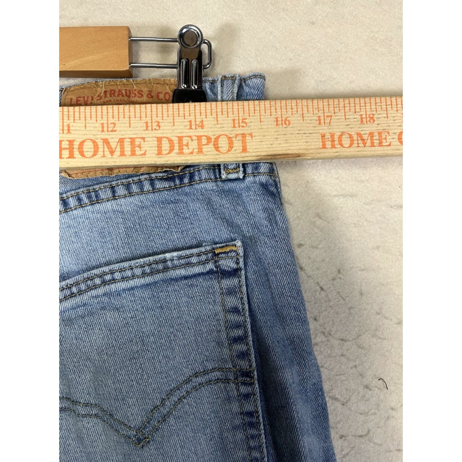 Levi's Levi's Jeans Men 510 Distressed Regular Straight 32x30 Blue Cotton Denim Pockets Zippered Pocket Size US 32 / EU 48 - 3 Thumbnail