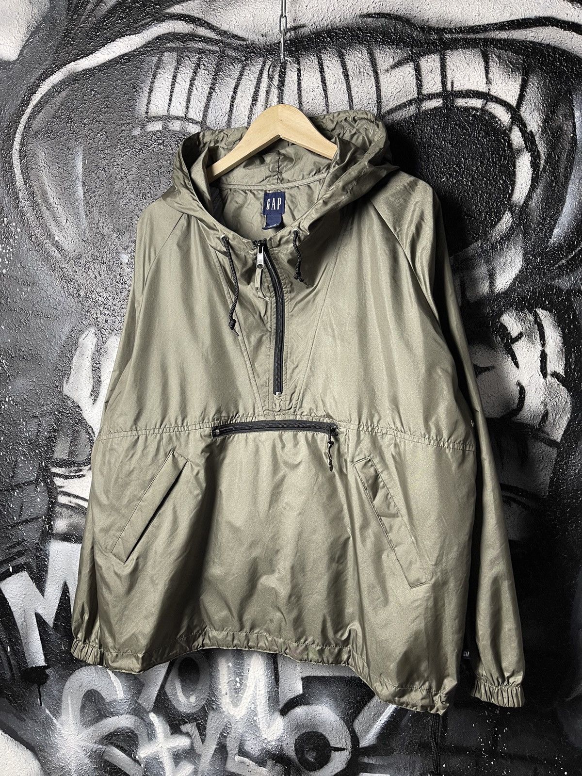 Gap GAP Vintage Y2K Khaki Nylon Anorak Jacket Men’s Size Medium Size US M / EU 48-50 / 2 - 1 Thumbnail