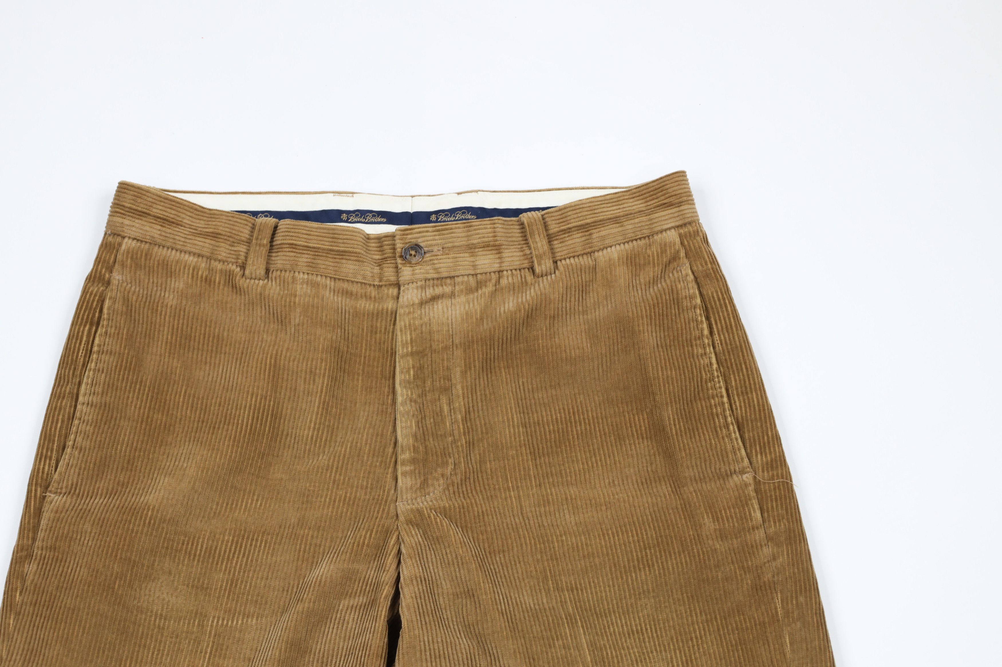 Brooks Brothers × Vintage Vintage Brooks Brothers Front Hudson Corduroy Pants Brown Size 32 - 2 Thumbnail
