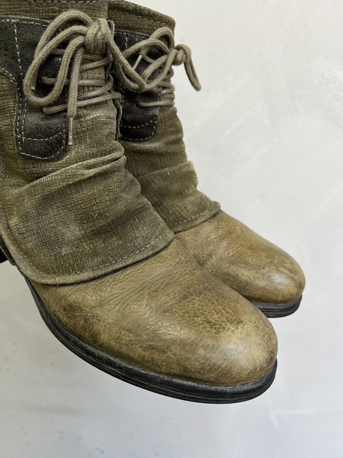 A.S.98 Avant garde leather ankle moto boots guidi style 90s Size US 7.5 / EU 40-41 - 5 Thumbnail