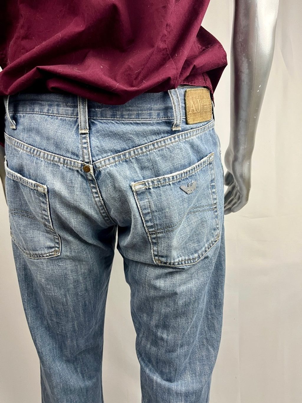 Armani AJ Armani Jeans Indigo 004 Collector | Made in Italy | 34x33 Size US 34 / EU 50 - 4 Thumbnail