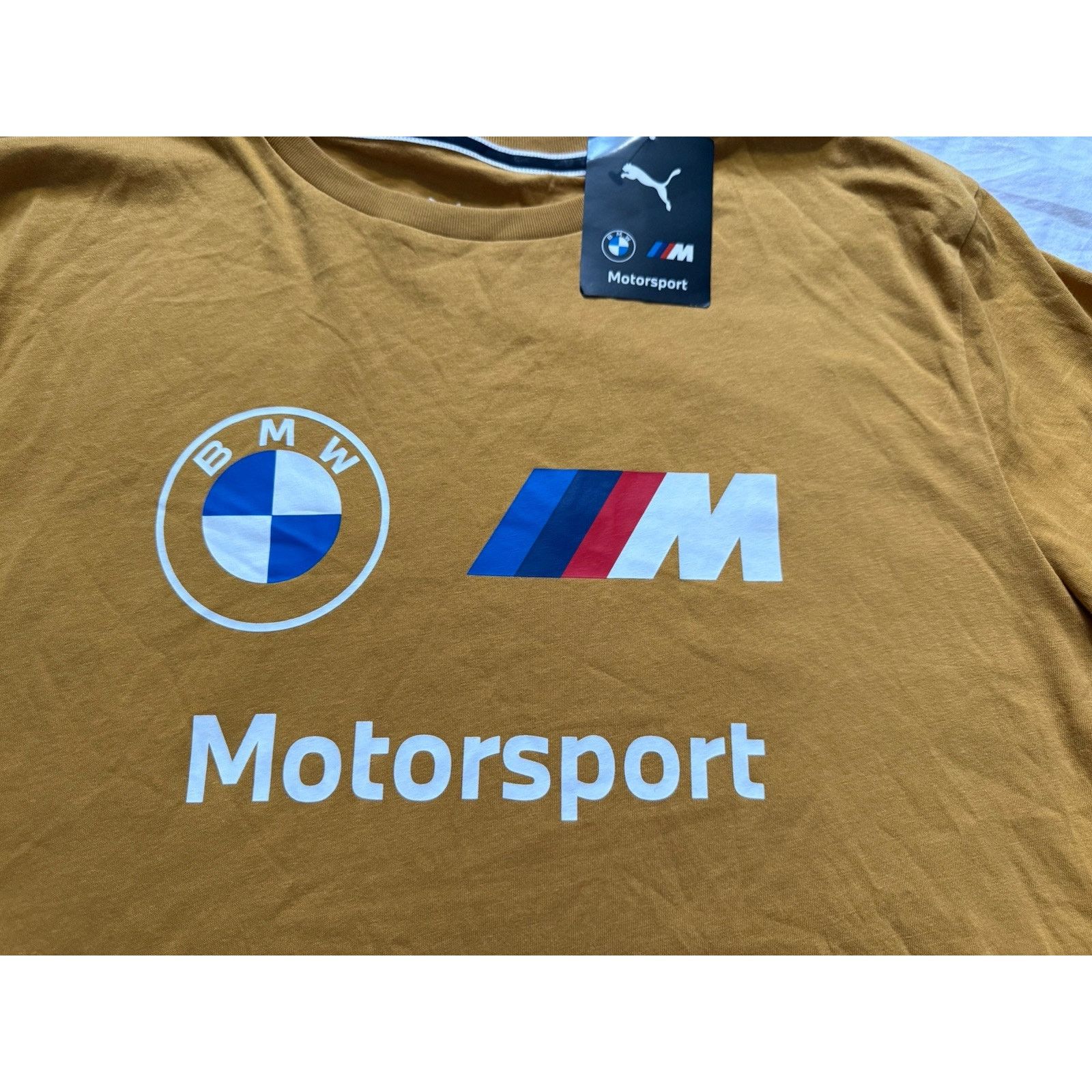 Puma NWT Puma BMW Motorsport Essential Logo Men's T Shirt Gold Size US XXL / EU 58 / 5 - 3 Thumbnail