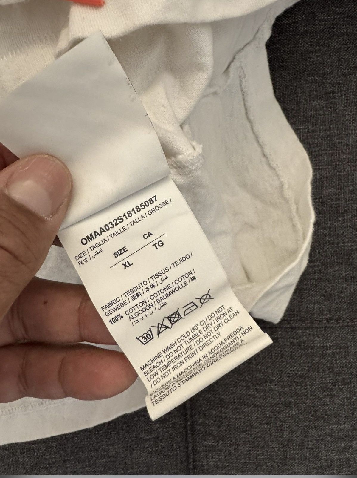 Off-White Off-White Virgil Temperature Map Tee White XL Size US XL / EU 56 / 4 - 5 Thumbnail