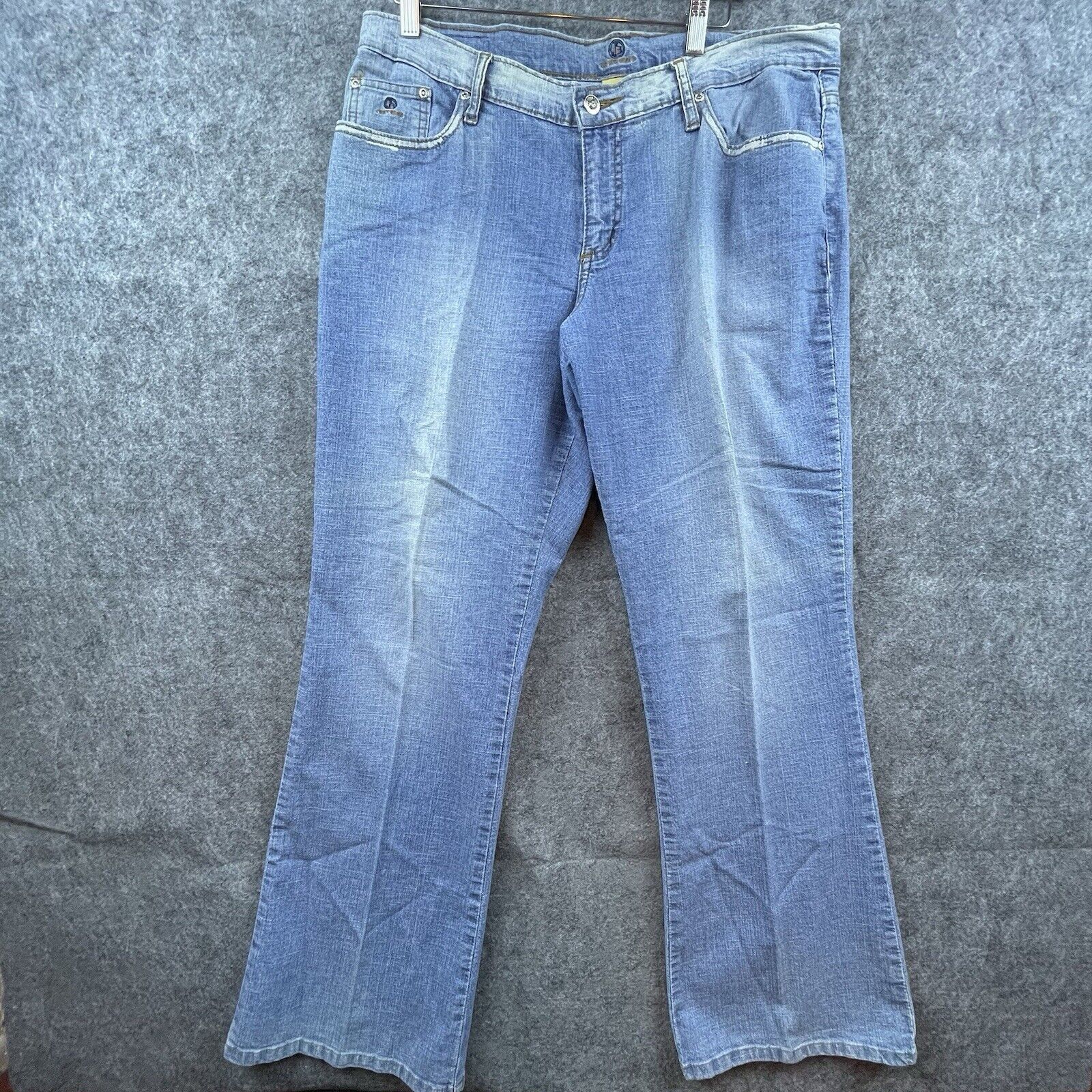 Judy Blue Vintage Judy Blue Jeans Women 15 Boot Straight Flap Distress Size 35" - 1 Thumbnail