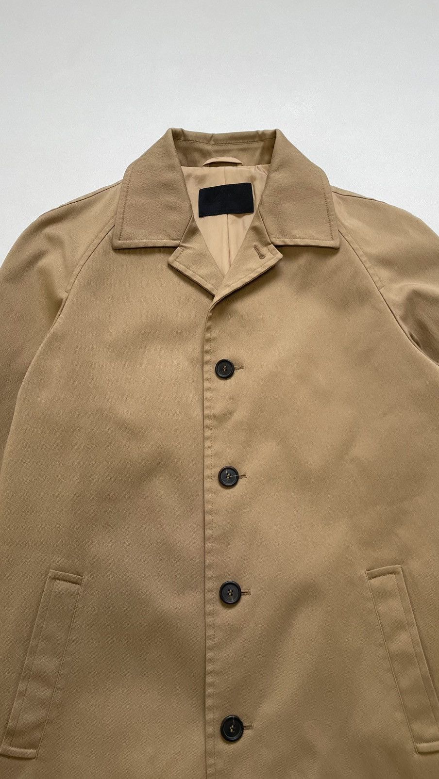 Prada Mid 2000s Tan Nylon Mac Jacket Size US L / EU 52-54 / 3 - 4 Thumbnail