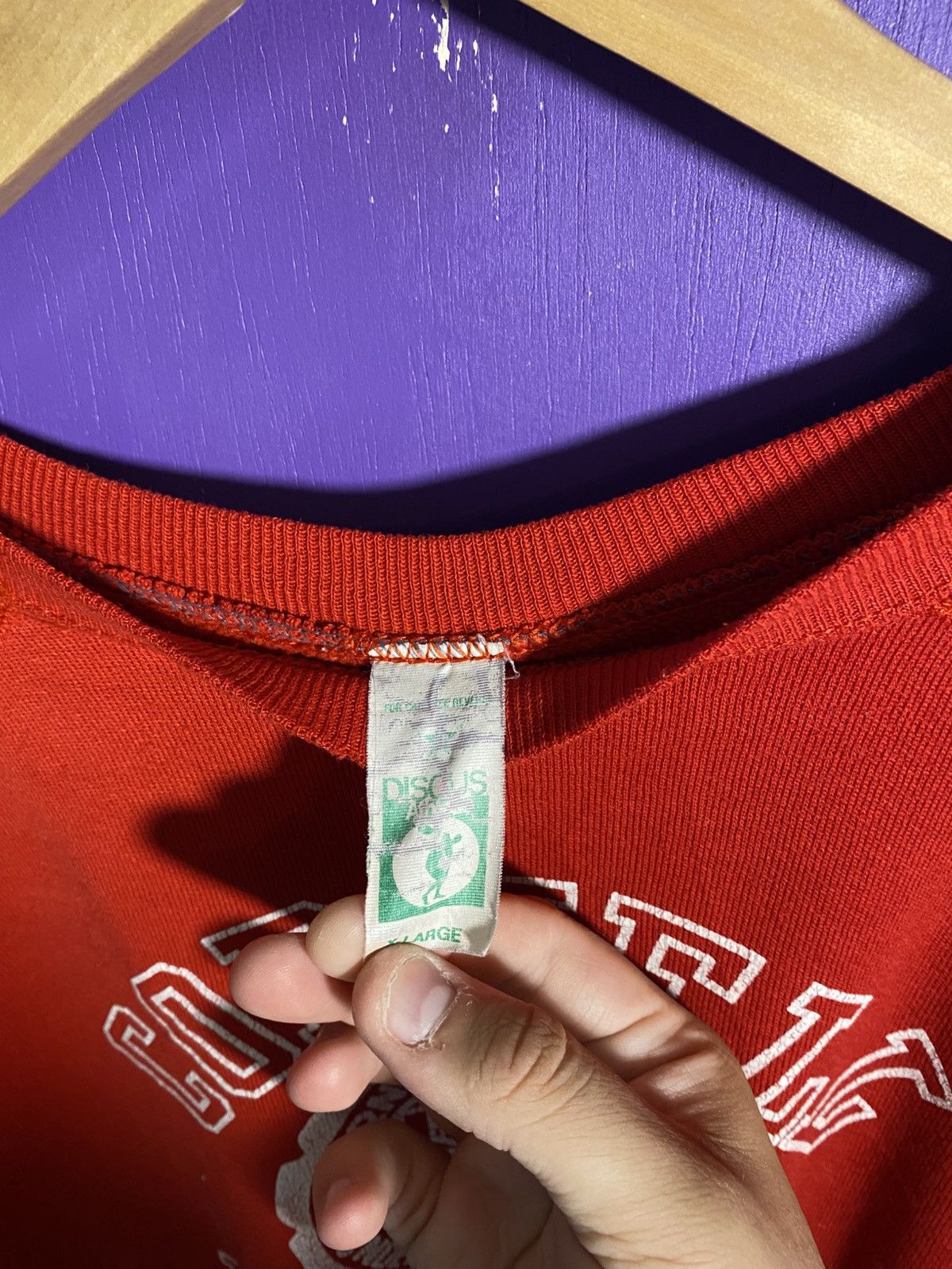 Vintage Vintage 80s Cornell university logo sweatshirt Size US XL / EU 56 / 4 - 4 Thumbnail