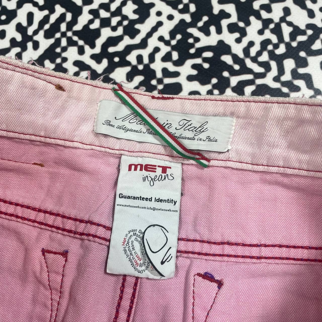 Japanese Brand Vintage Y2K MET Japanese Style Retro Sexy Pink Mini Skirt Size 26" / US 2 / IT 38 - 11 Thumbnail