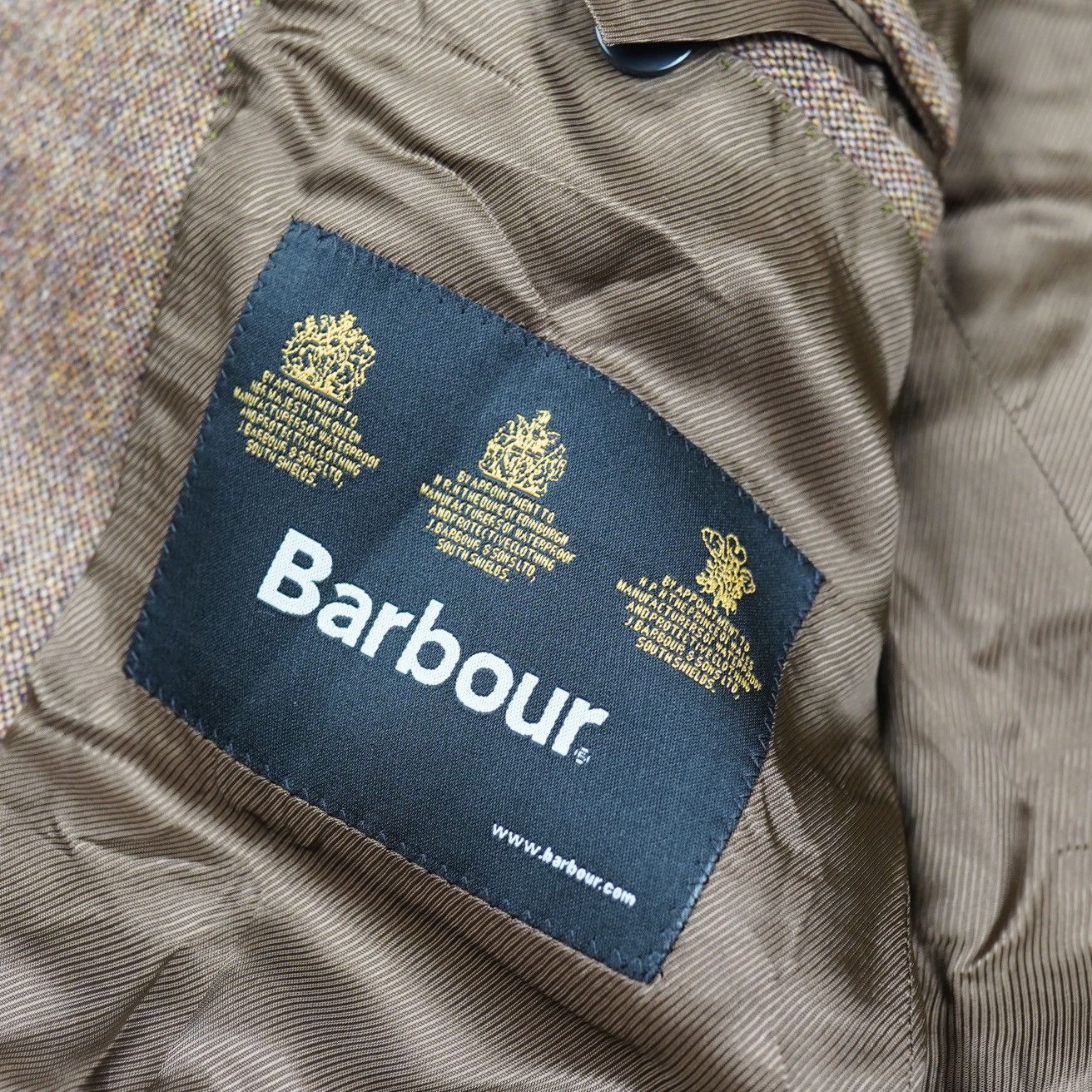 Barbour Barbour Brown Wool Blazer Jacket Tweed Size 40R - 9 Thumbnail