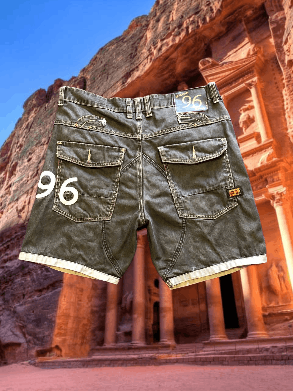 G-Star Y2K denim shorts #96 streetwear Vintage G-Star Raw Size US 32 / EU 48 - 1 Thumbnail