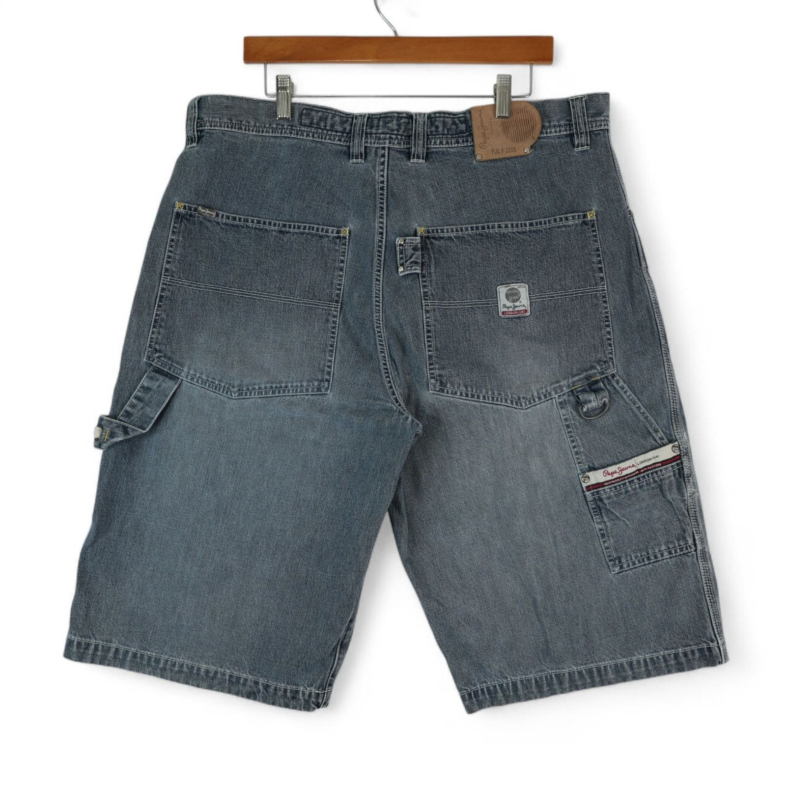 Pepe Jeans Vtg Pepe Jeans London Shorts 38x14.5 Carpenter Utility Y2K Size US 38 / EU 54 - 1 Thumbnail