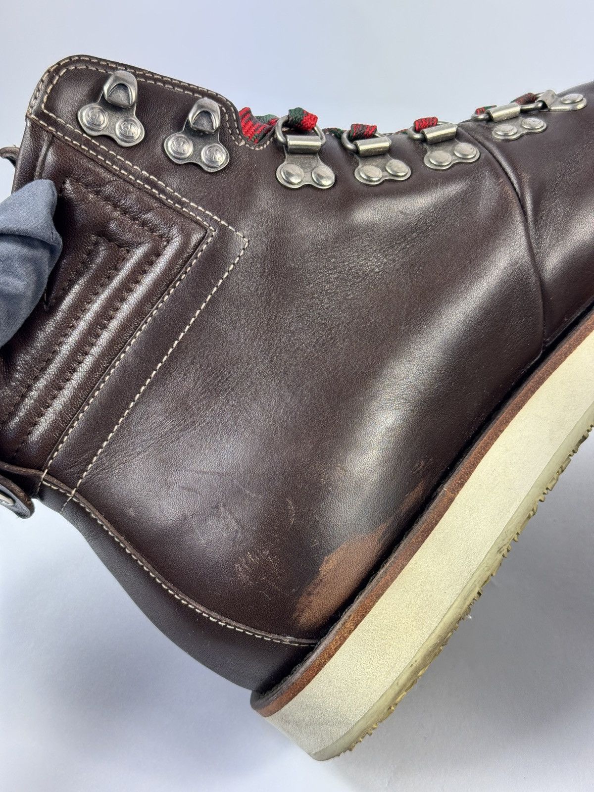 Gucci GUCCI LEATHER HIKING BOOTS Size US 9.5 / EU 42-43 - 9 Thumbnail