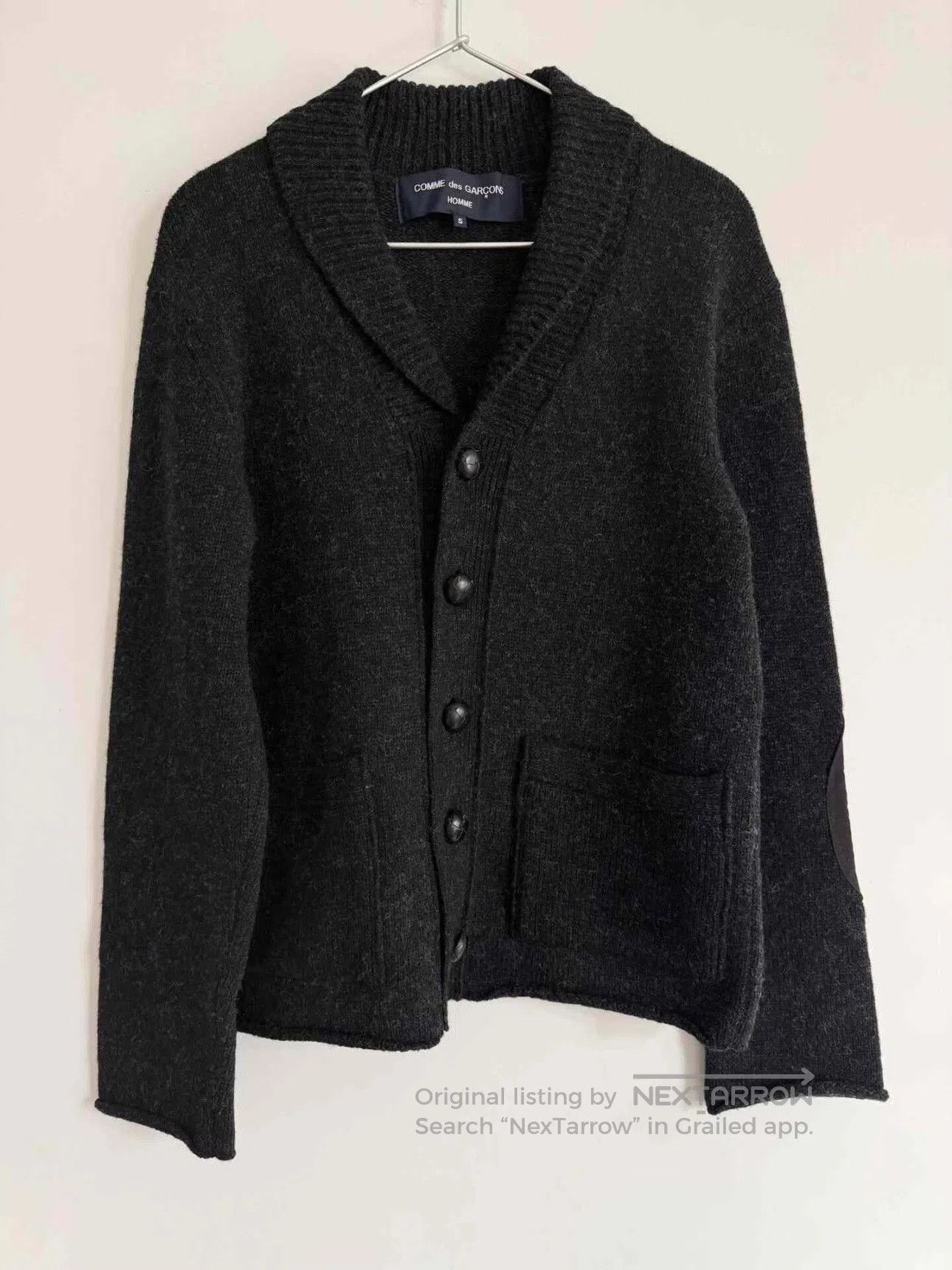 Comme des Garcons Homme Plus COMME DES GARCONS HOMME Wool Cardigan. Size US S / EU 44-46 / 1 - 1 Thumbnail