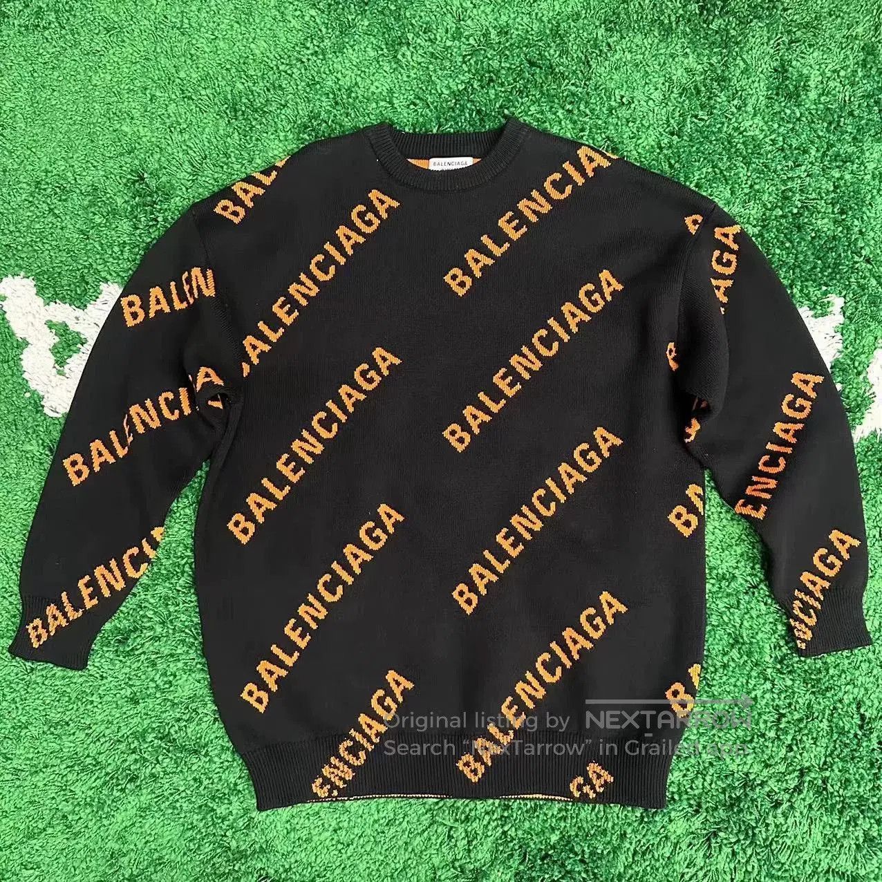 Balenciaga Balenciaga Logo Full Letter Barrage Sweater Men. Size US XS / EU 42 / 0 - 1 Thumbnail