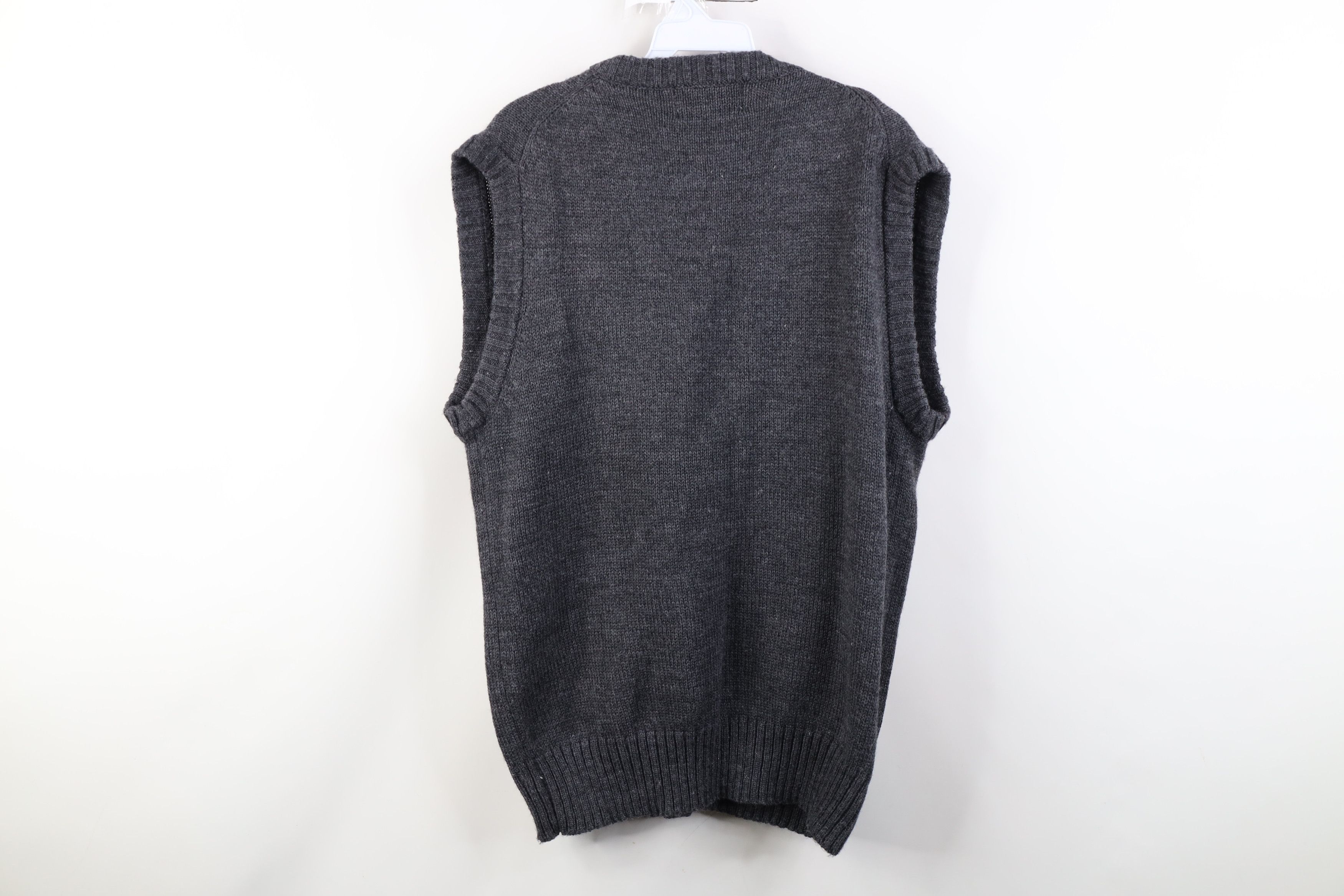 Vintage Vintage 70s 80s Streetwear Ribbed Knit Cardigan Sweater Vest Size US M / EU 48-50 / 2 - 10 Thumbnail