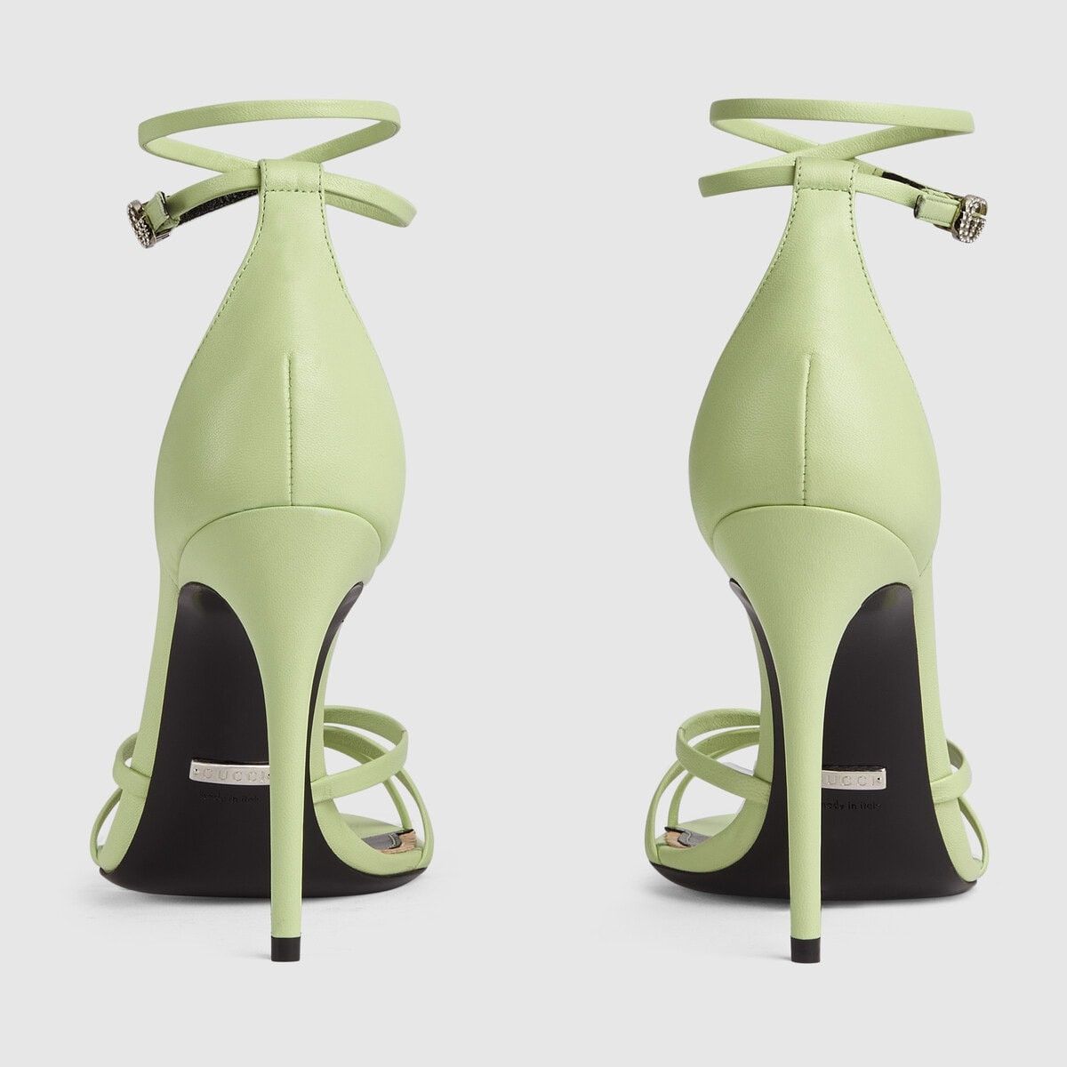 Gucci o1s1wg110125 Strappy Sandals in Green Size US 5.5 / IT 35.5 - 3 Thumbnail