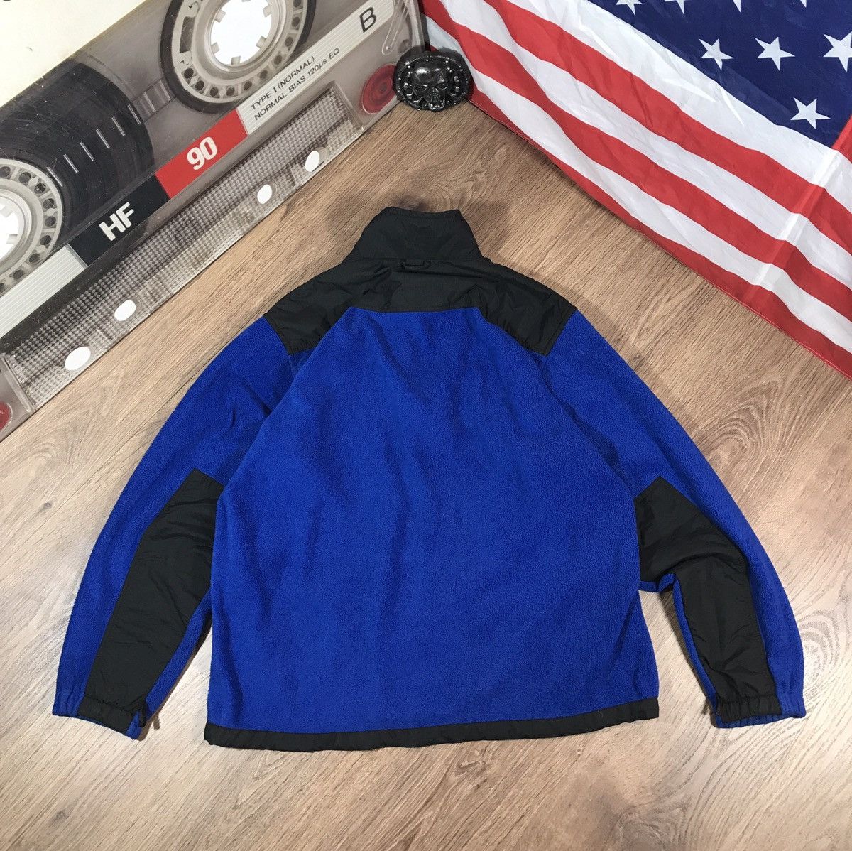 The North Face × Vintage Vintage The North Face 90s Retro Nylon Fleece Jacket Size US XL / EU 56 / 4 - 9 Thumbnail
