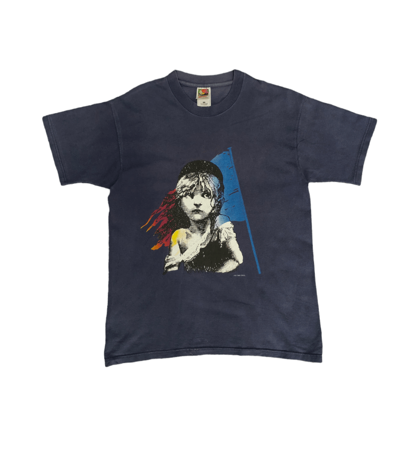 image of Vintage 80's Les Misérables 1986 Musical Theater T-Shirt, Men's (Size Large)