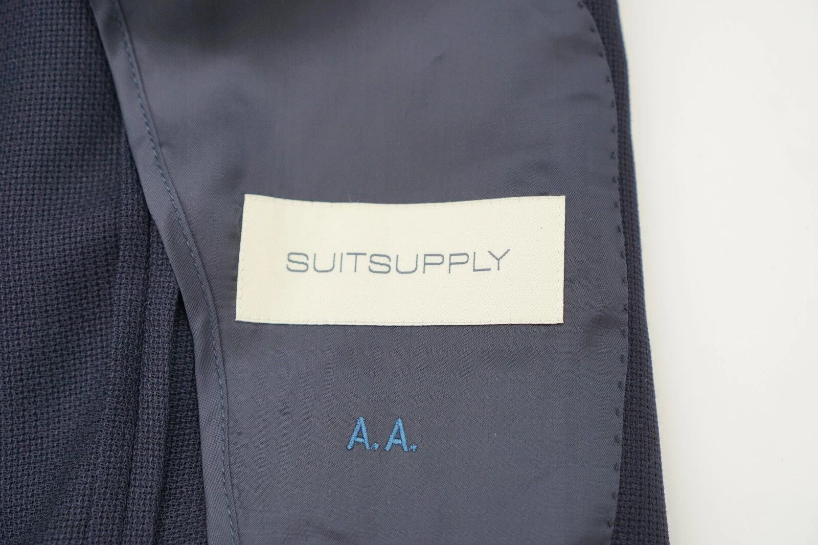 Suitsupply Men Suitsupply Suit La Spalla Wool Huddersfield Blue UK/US34 Size 34R - 5 Thumbnail